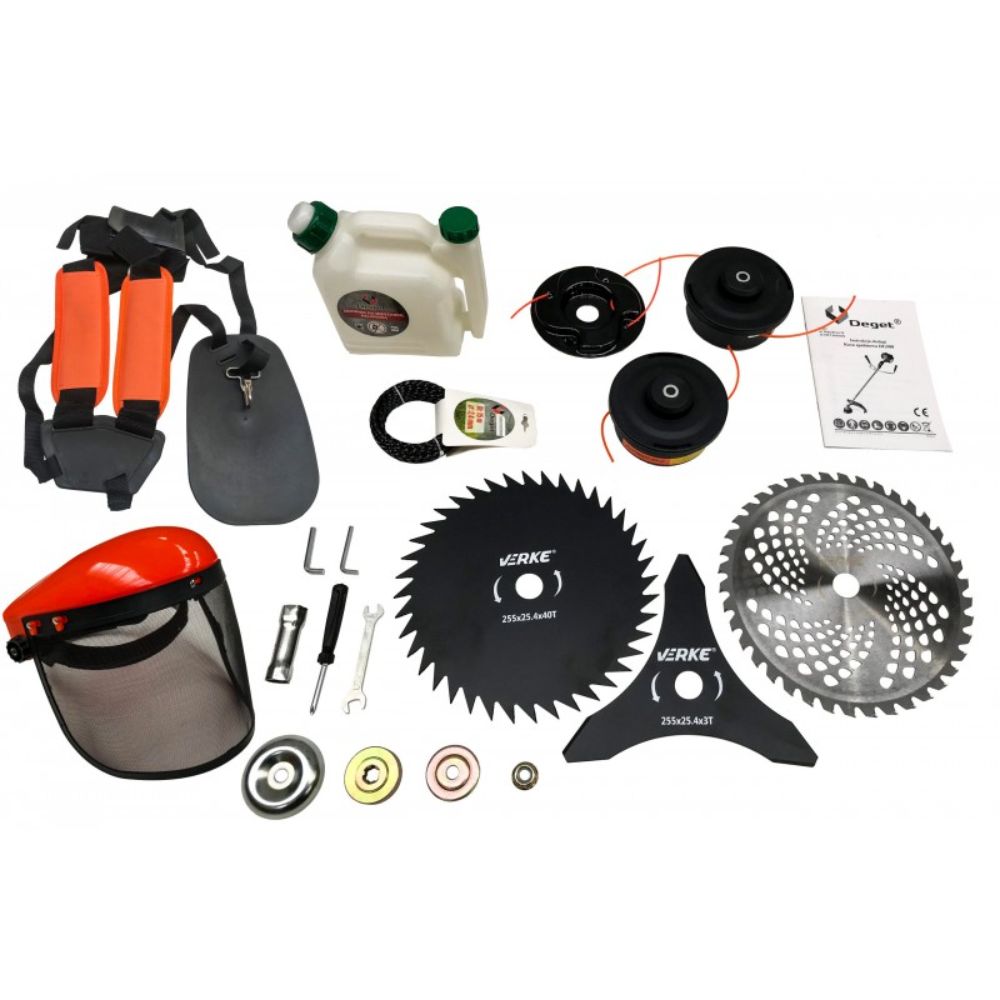 Benzínová motorová strunová kosačka - krovinorez s príslušenstvom 2hp