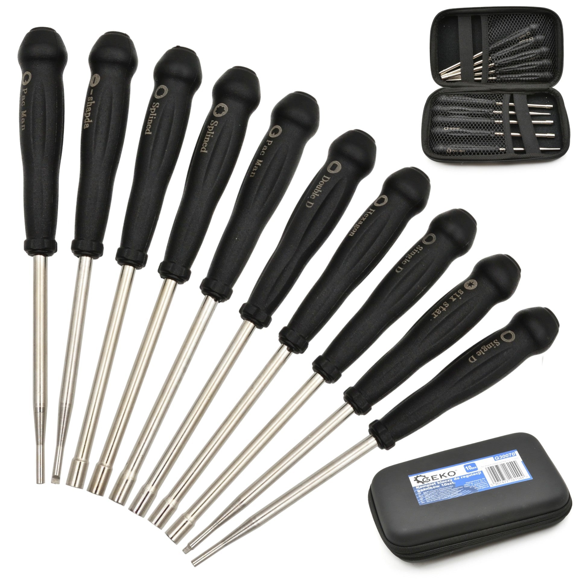 Súprava 10 kľúčov na nastavenie karburátora