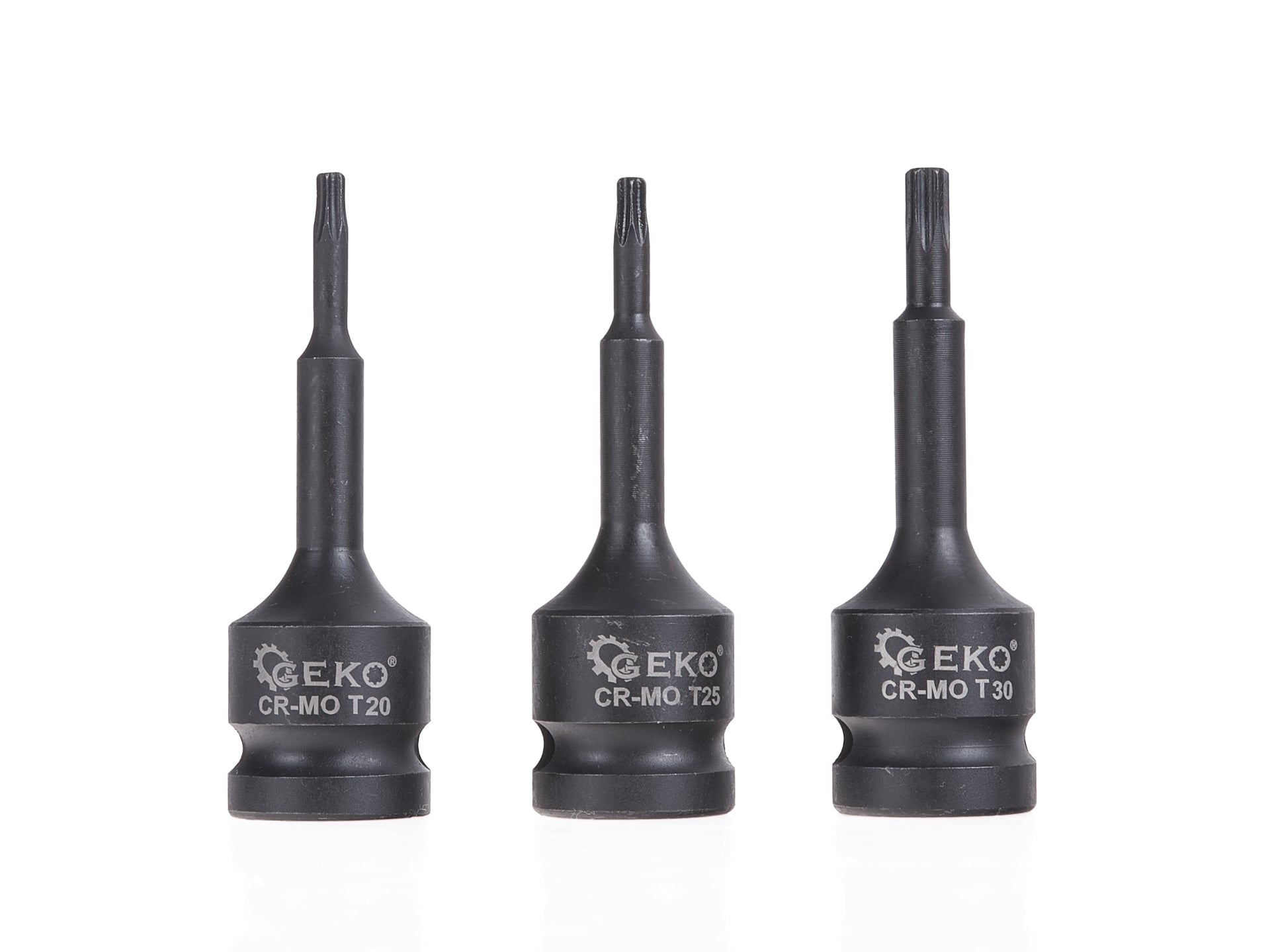 Sada torx bitov na rázové uťahovanie 1/2 t20-t70 9 kusov geko