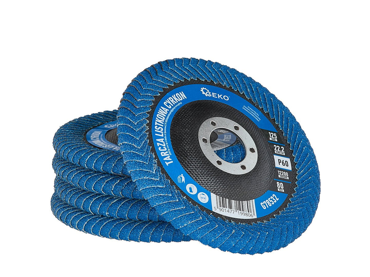 Lamelový zirkónovú kotúč na hlboké zvary 125mm P60