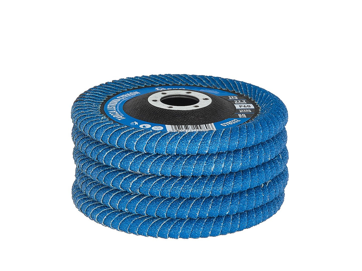 Lamelový zirkónovú kotúč na hlboké zvary 125mm P60