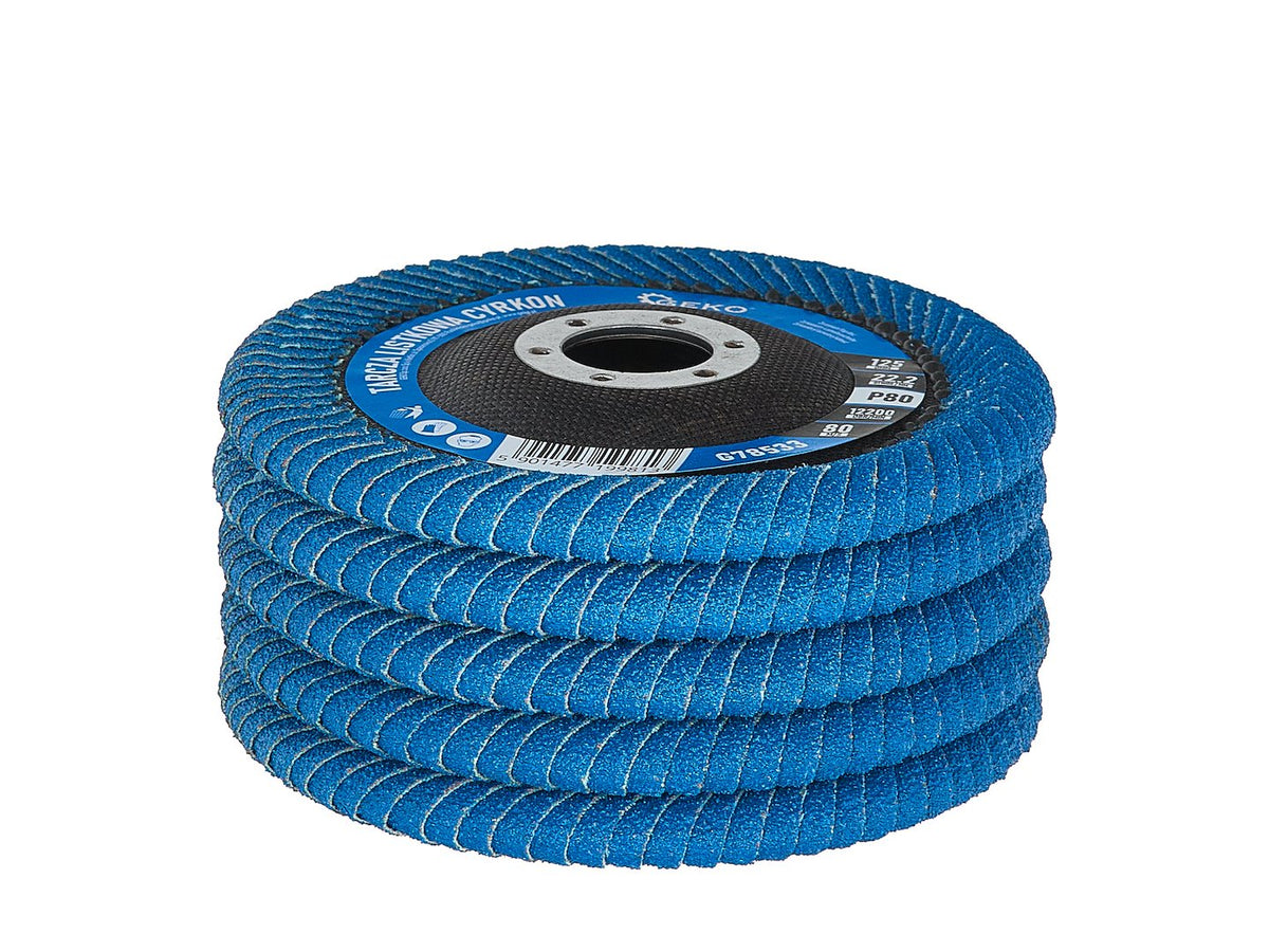 Lamelový zirkónový kotúč na hlboké zvary 125mm, P80