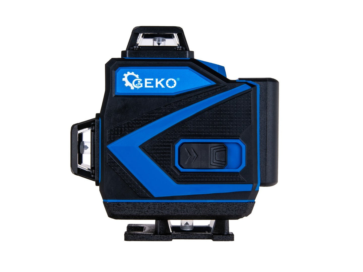 Laserová vodováha - krížový laser 360° 4D, s 2 akumulátormi, Geko