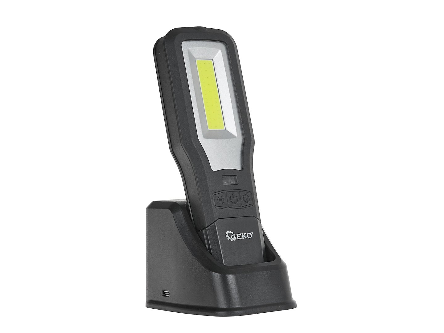 LED COB dielenská pracovná lampa 10W + 5W, nabíjateľná, s magnetom, háčikom a stojanom, 2000mAh, 550lm, IP54