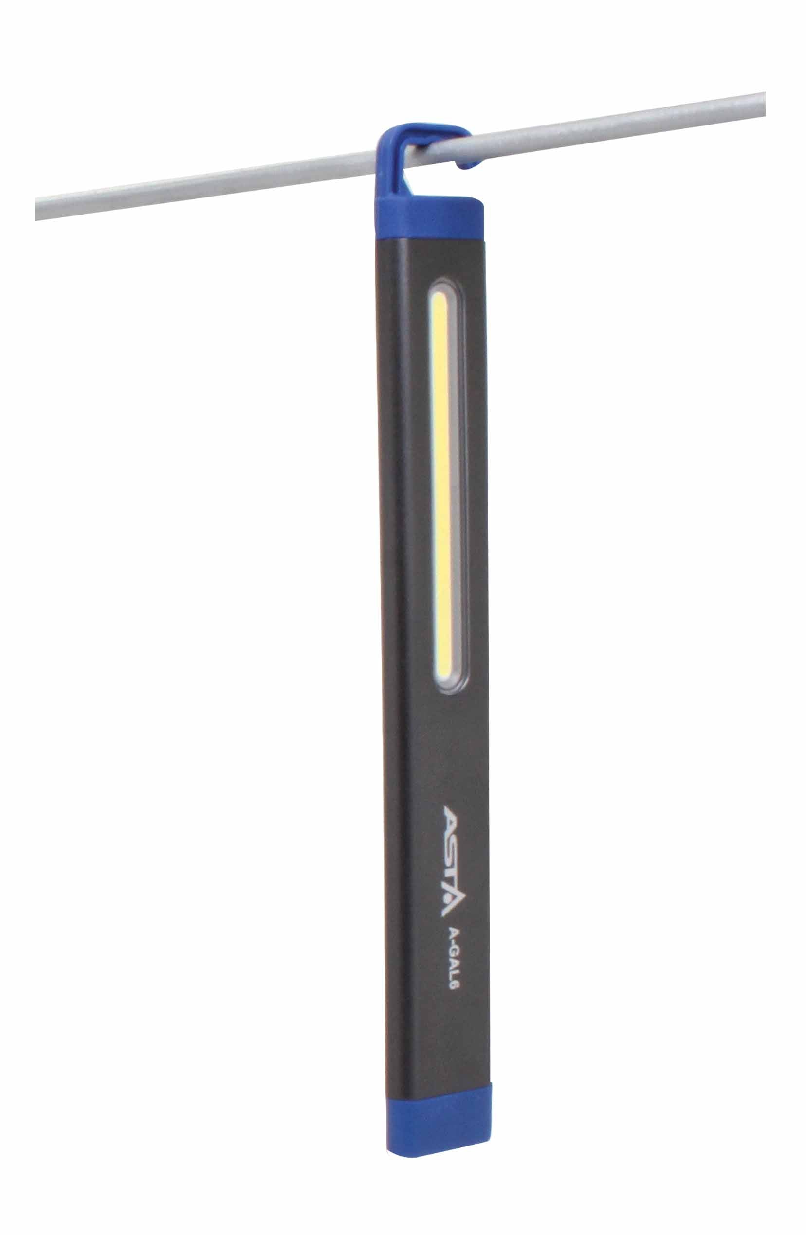 LED COB dielenská pracovná lampa s akumulátorom, úzka, 360lm Asta