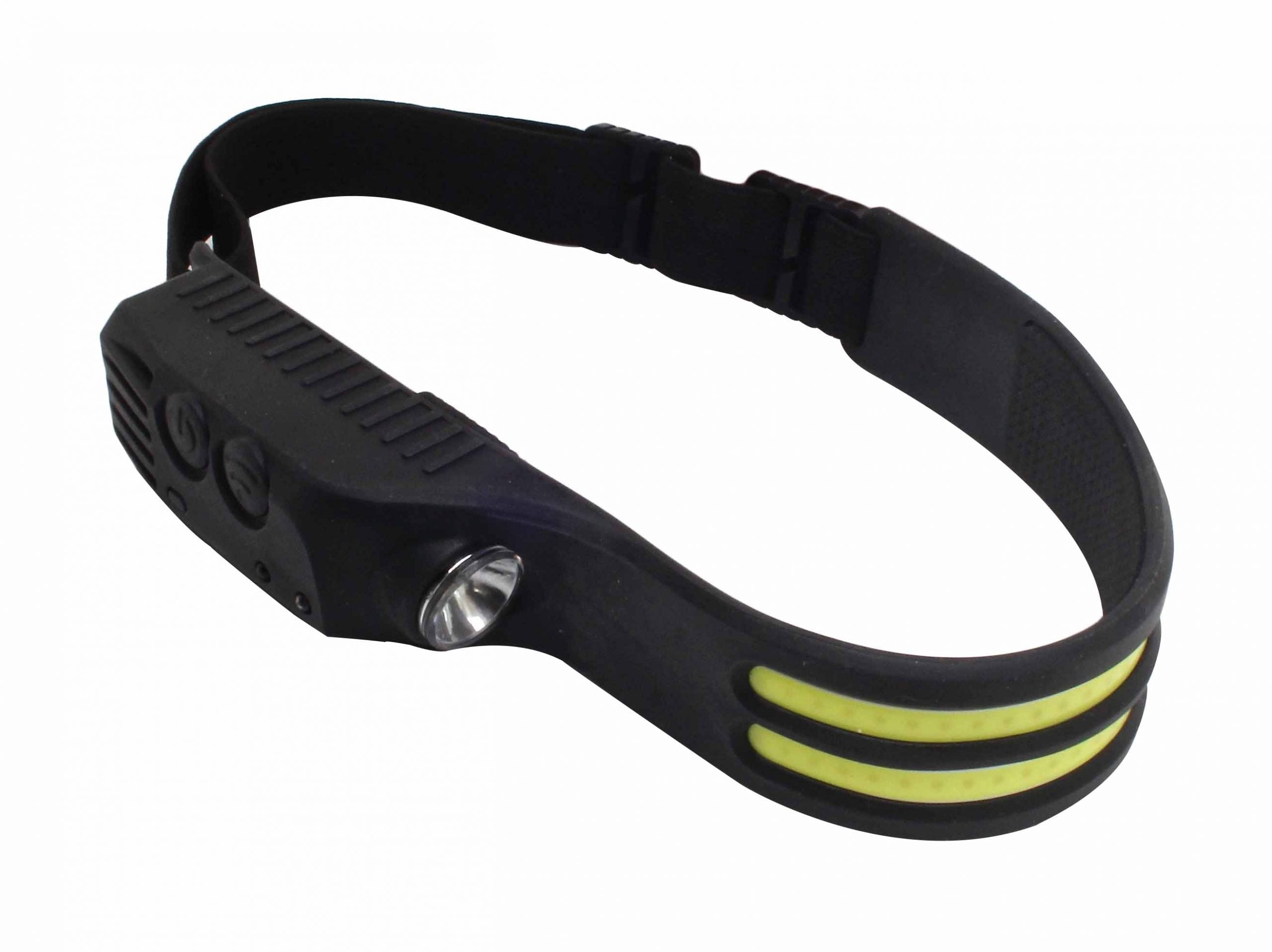 LED COB čelová lampa - čelovka, 3 - 5W, 350lm, s pohybovým senzorom Satra