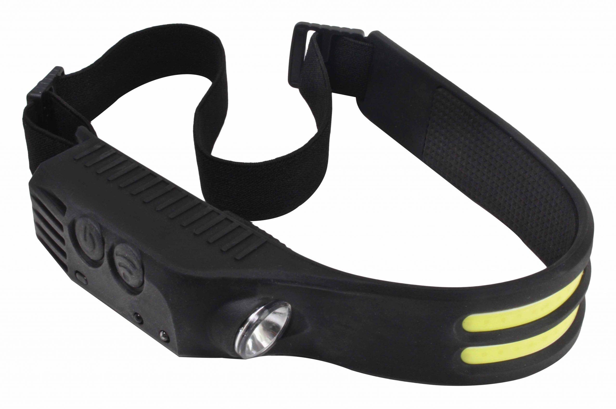 LED COB čelová lampa - čelovka, 3 - 5W, 350lm, s pohybovým senzorom Satra
