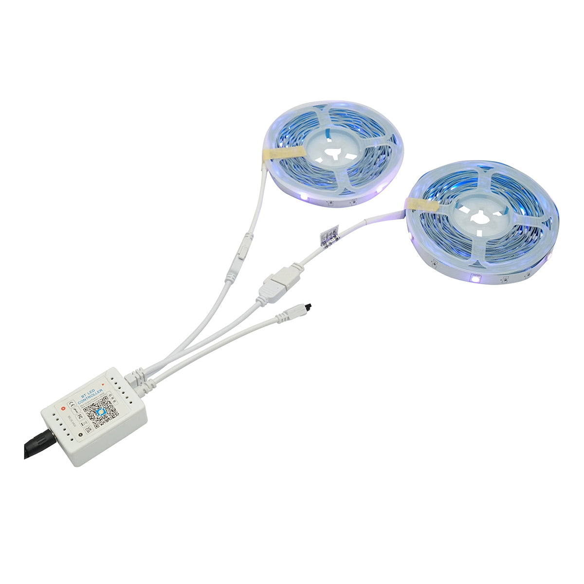 LED pásik smart 2x10m, 12V s diaľkovým a hlasovým ovládaním, bluetooth, USB aplikáciou, 20m RGB Breckner Germany