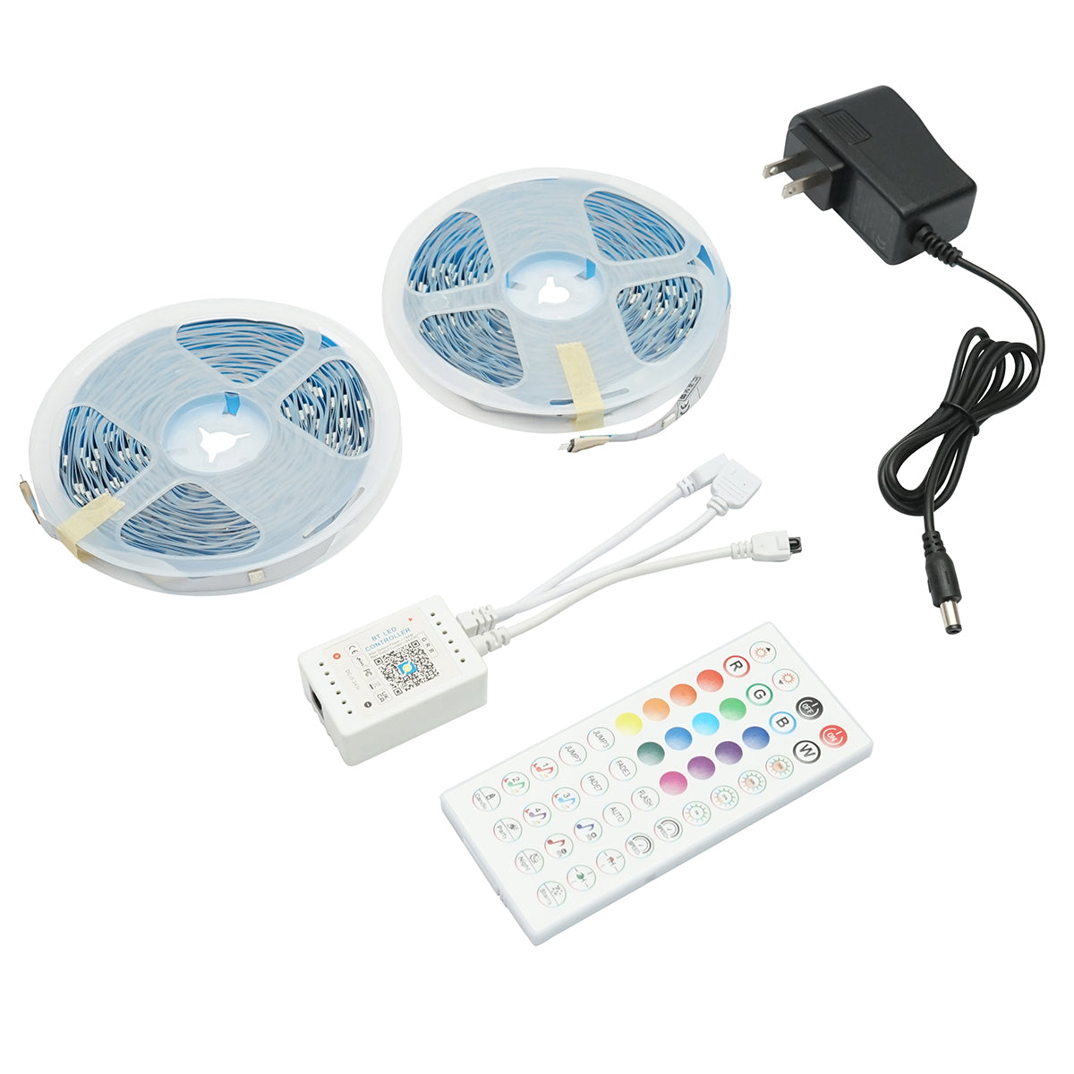 LED pásik smart 2x15m, 24V s diaľkovým a hlasovým ovládaním, bluetooth, USB aplikáciou, 30m RGB IP20 Breckner Germany