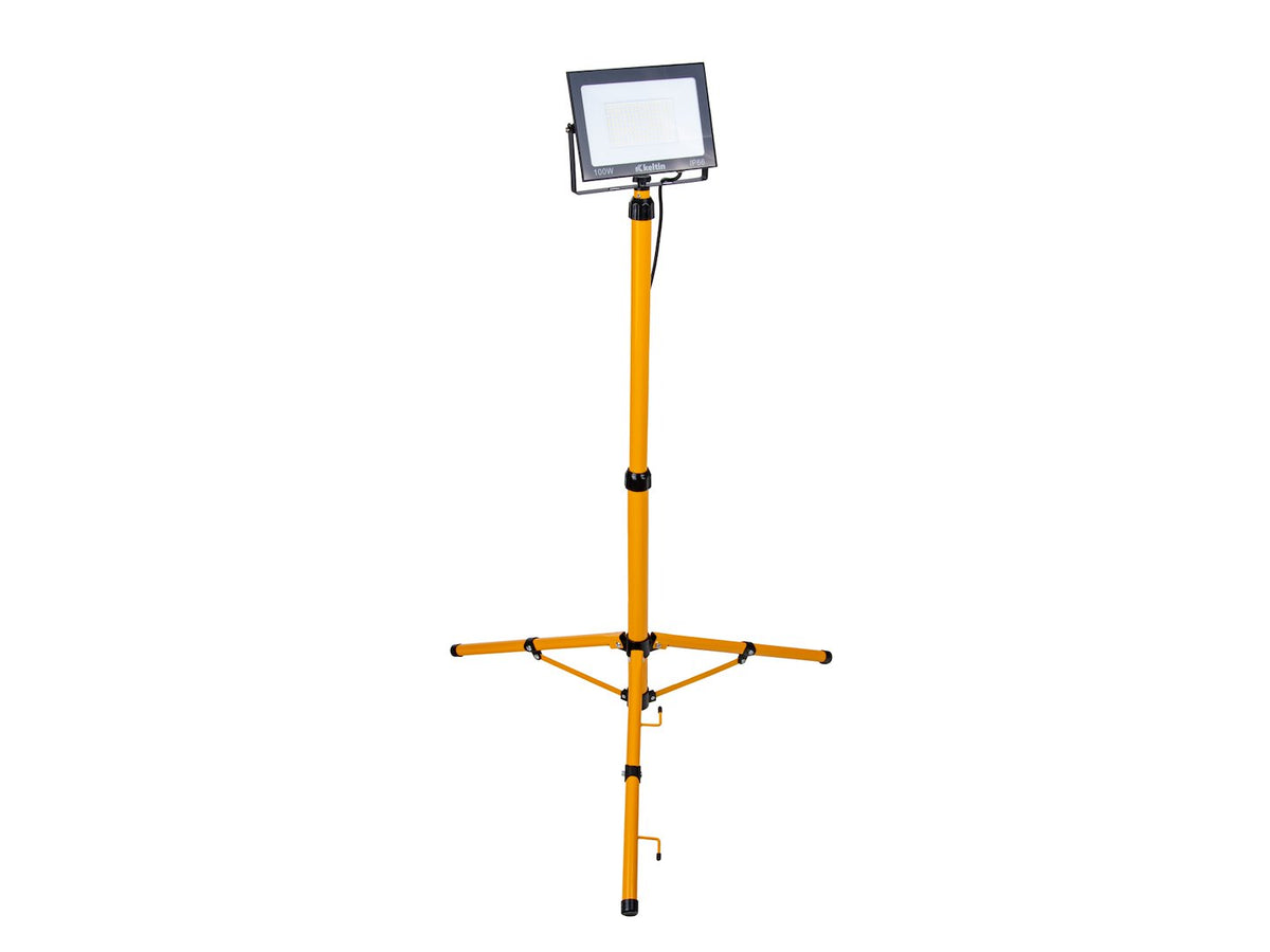 LED reflektor 100W, s nastaviteľným statívom 60 - 160cm, neutrálna biela 4500K, 10000lm, Geko