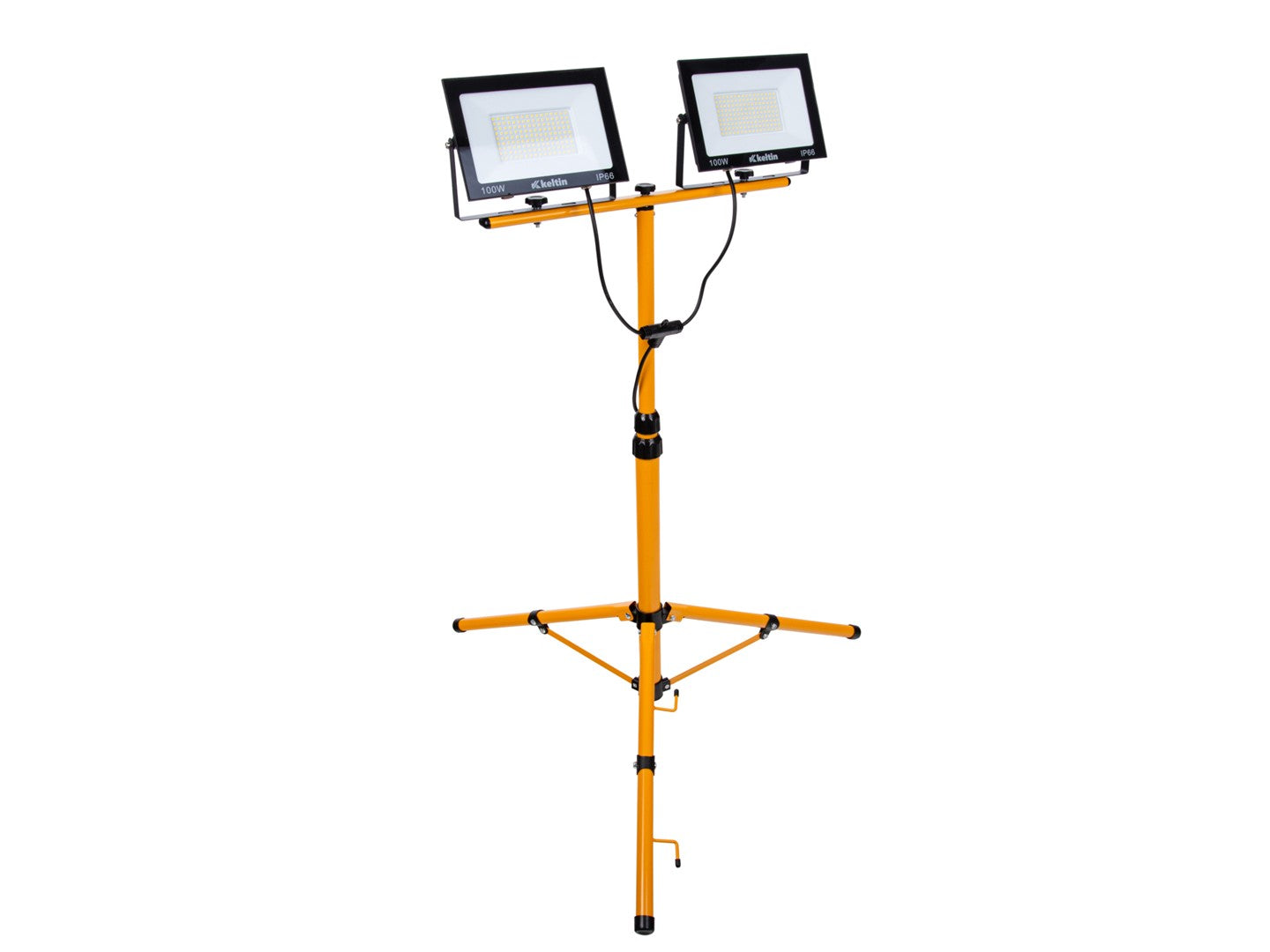 LED reflektor 2 × 100W, 6500K, s nastaviteľným statívom
