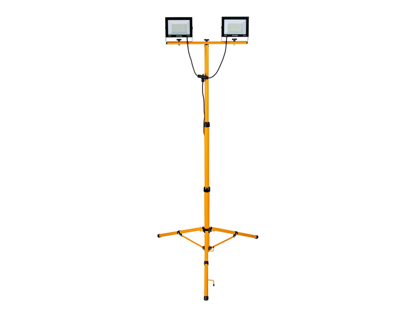 LED reflektor 2 × 50W, 6500K, s nastaviteľným statívom