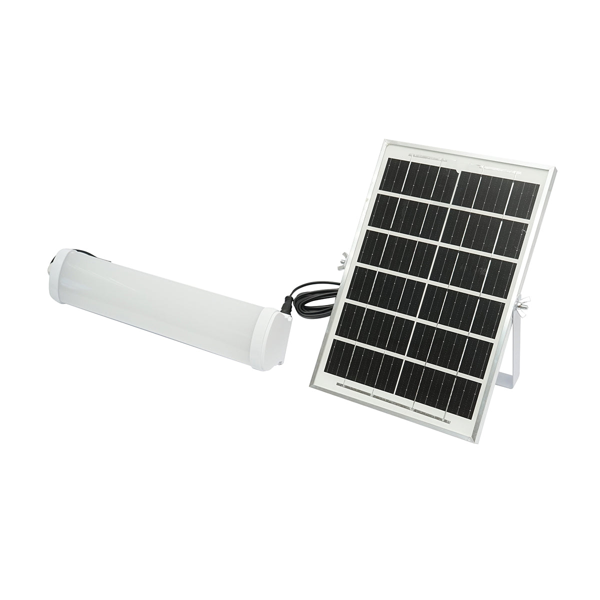 LED solárna lampa 150W, 6500K, s polykryštalickým solárnym panelom, diaľkovým ovládaním a akumulátorom 3600mAh, IP20, Breckner Germany