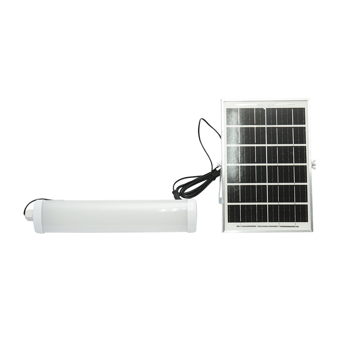 LED solárna lampa 150W, 6500K, s polykryštalickým solárnym panelom, diaľkovým ovládaním a akumulátorom 3600mAh, IP20, Breckner Germany
