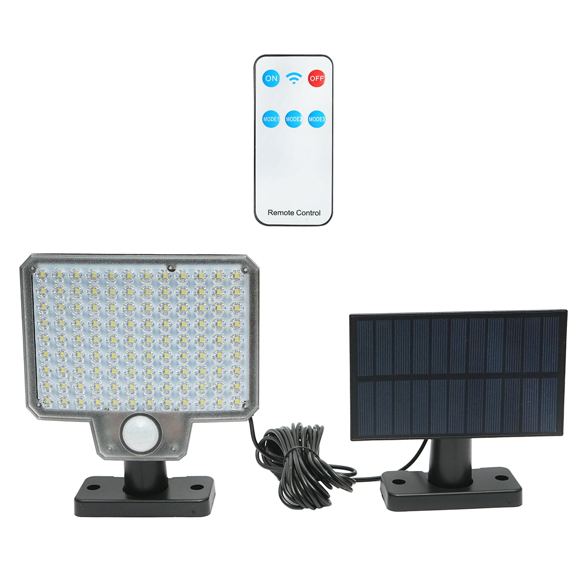 LED solárna lampa 8W, so solárnym panelom a batériou 2000mAh, IP65 Breckner Germany