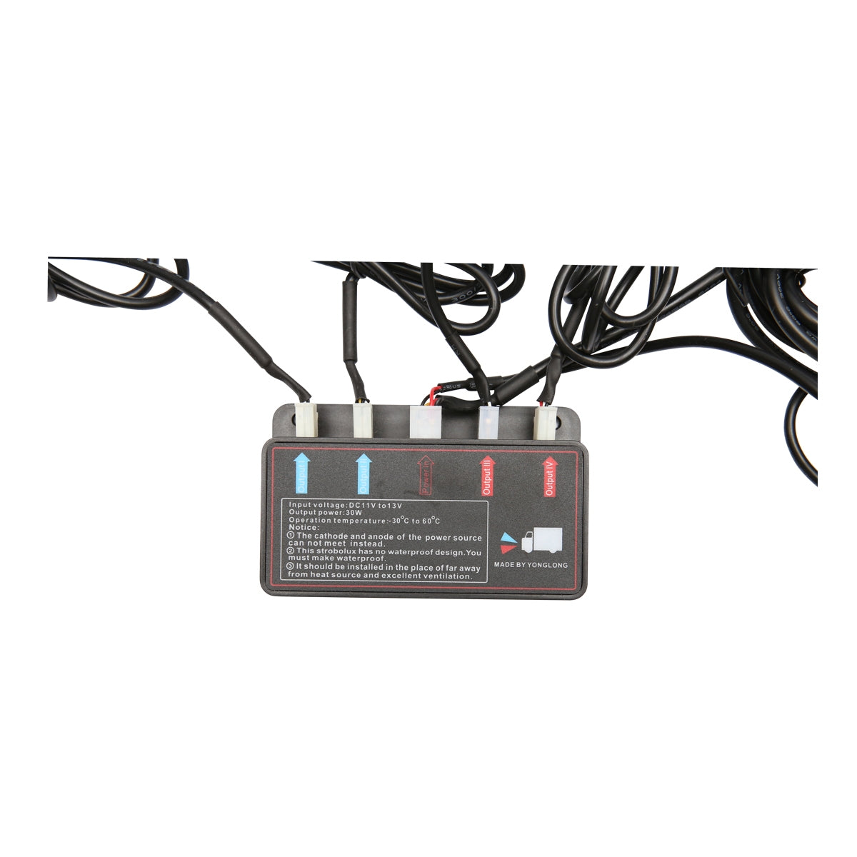 LED stroboskop - svetelná LED rampa, 2 LED, žlté svetlo 12V Breckner Germany
