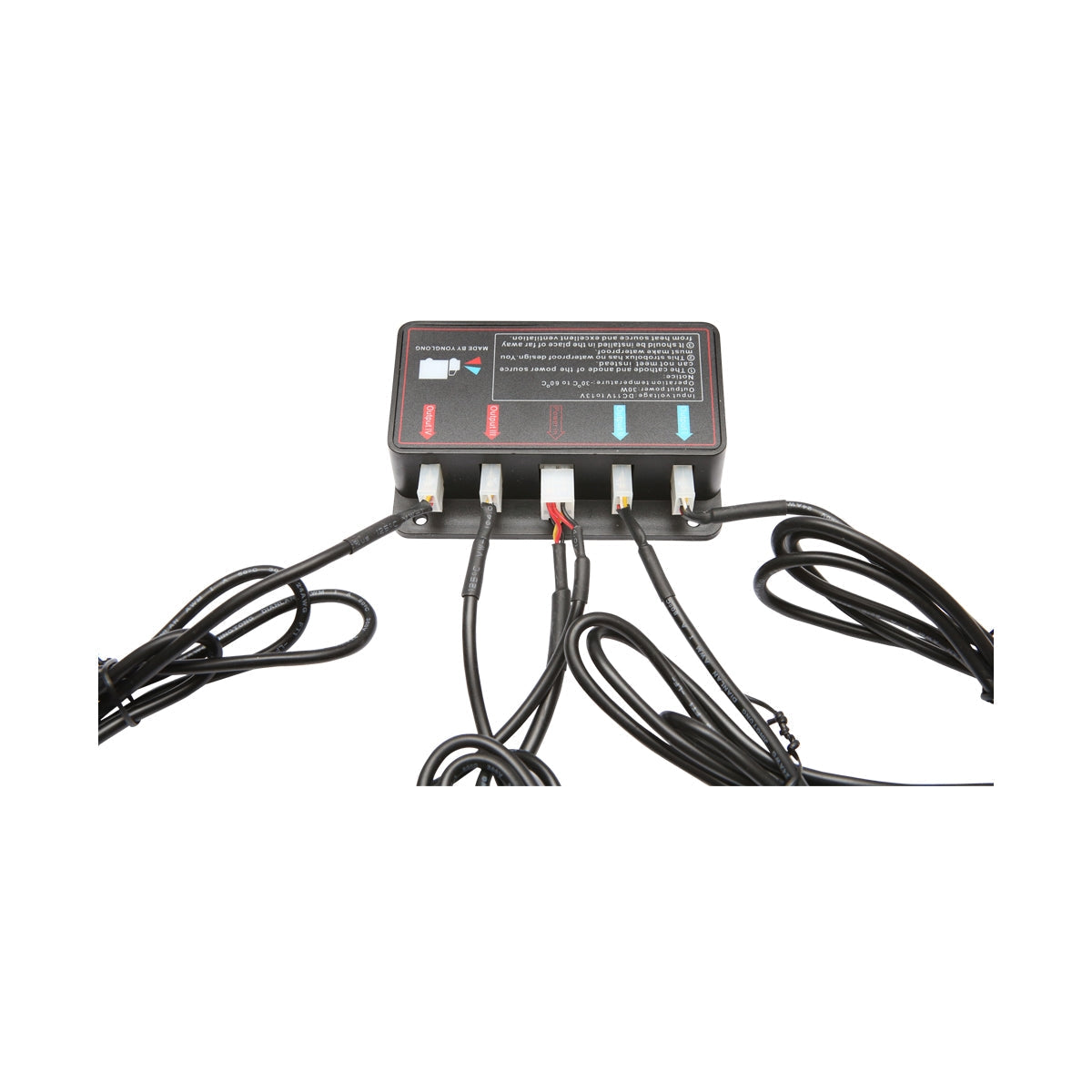 LED stroboskop - svetelná LED rampa, 3 LED, žlté svetlo 12V Breckner Germany