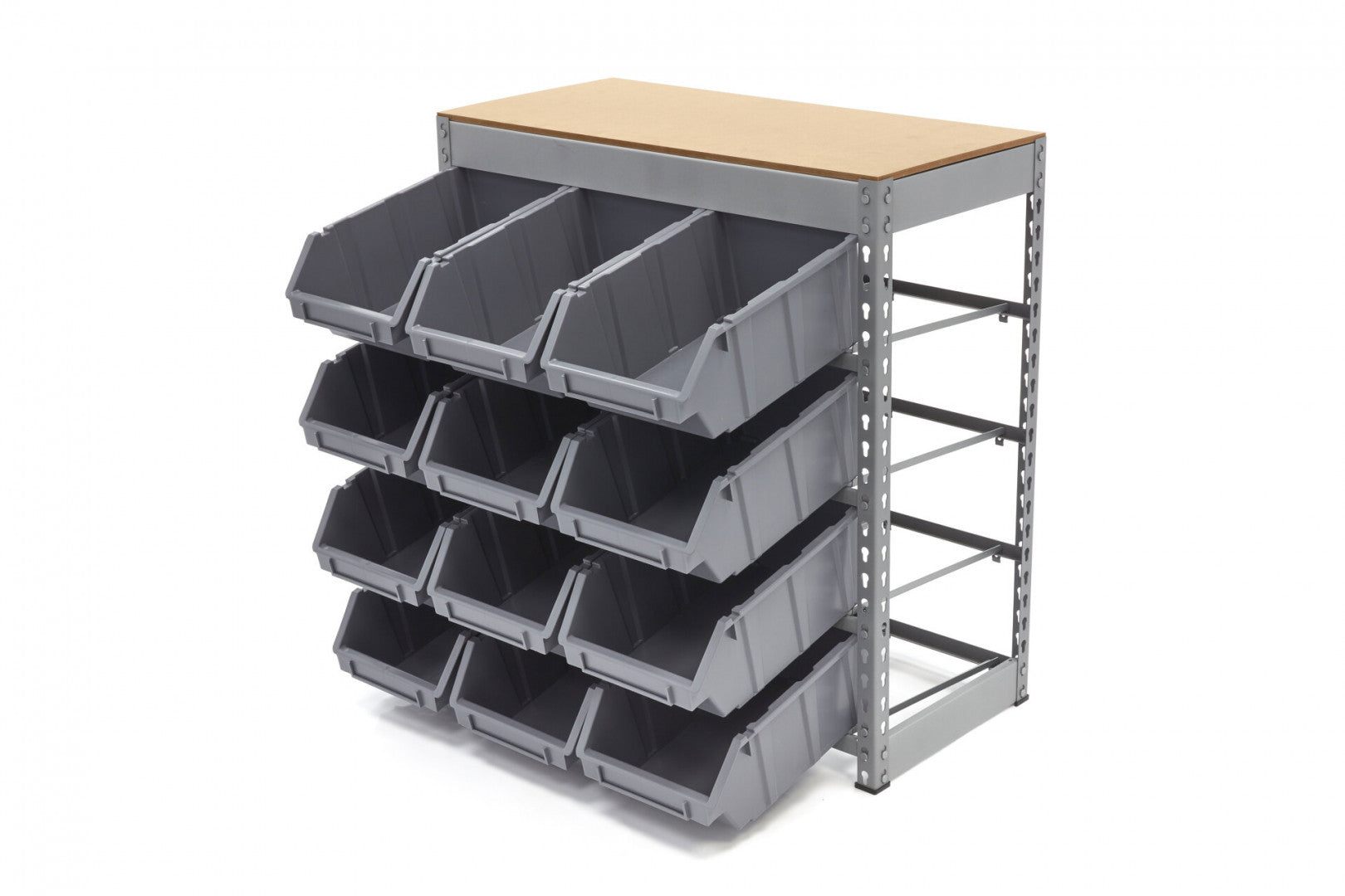 Úložný regál - organizér s 12 boxami