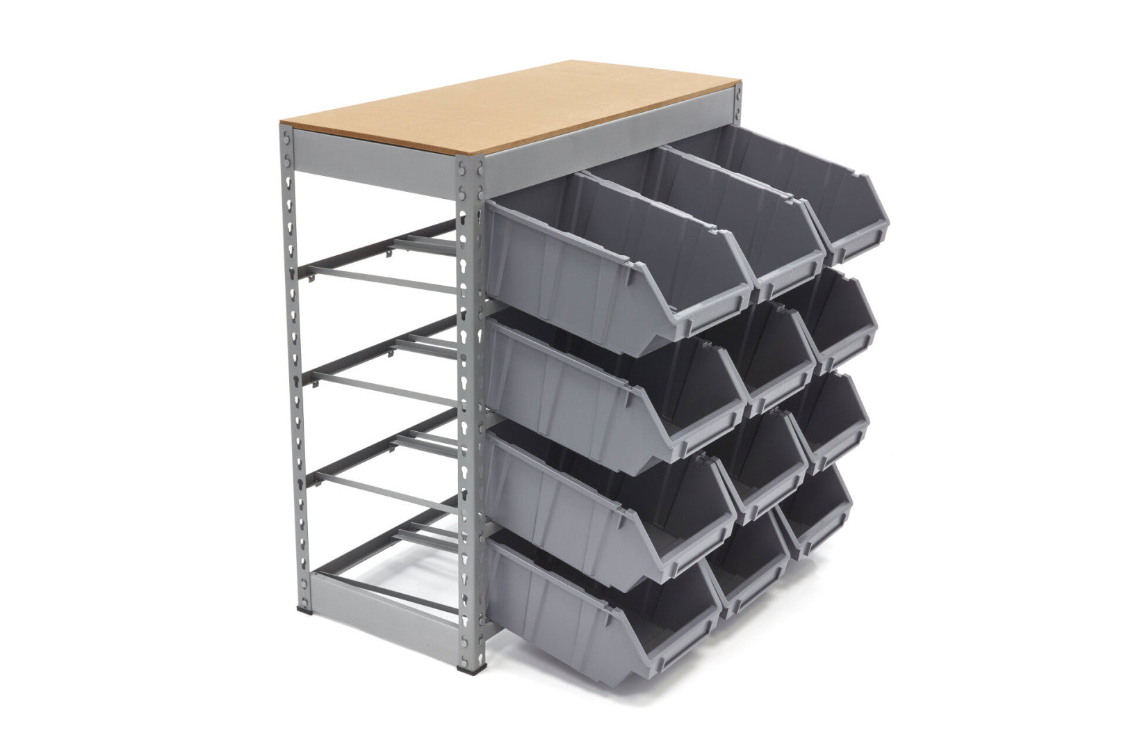 Úložný regál - organizér s 12 boxami