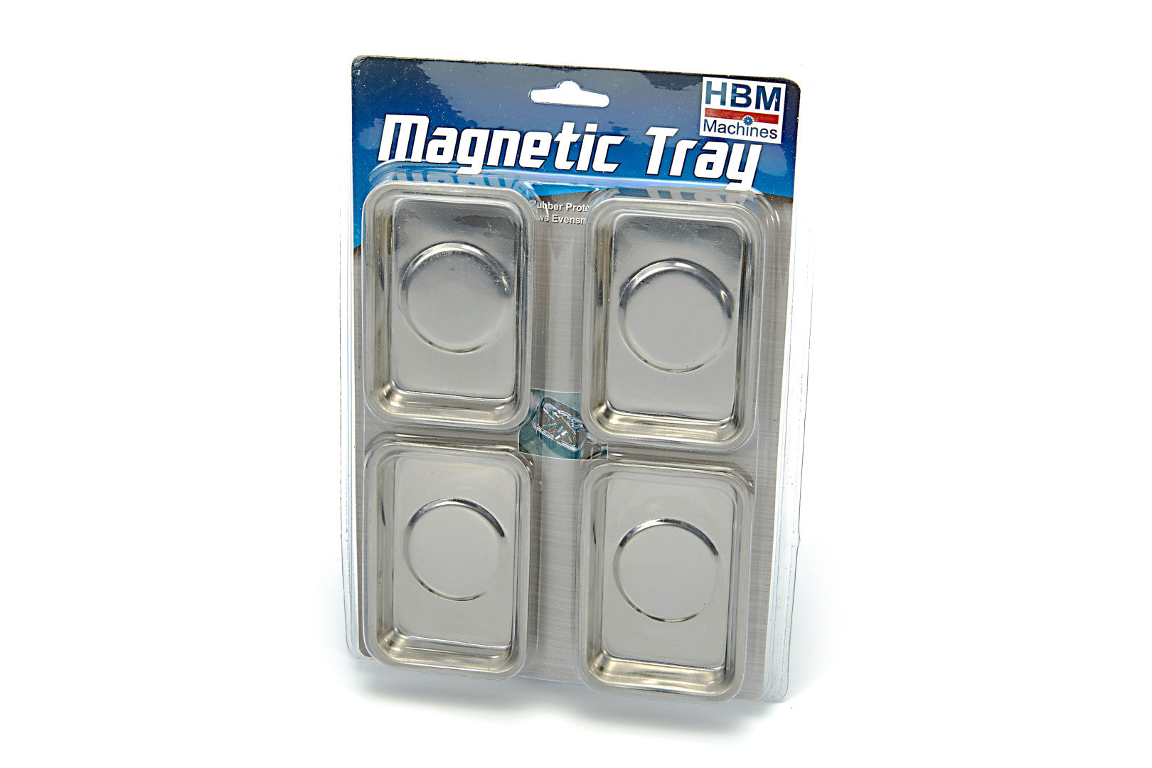 Magnetické misky, obdĺžnikové, 26 x 93mm, sada 4ks