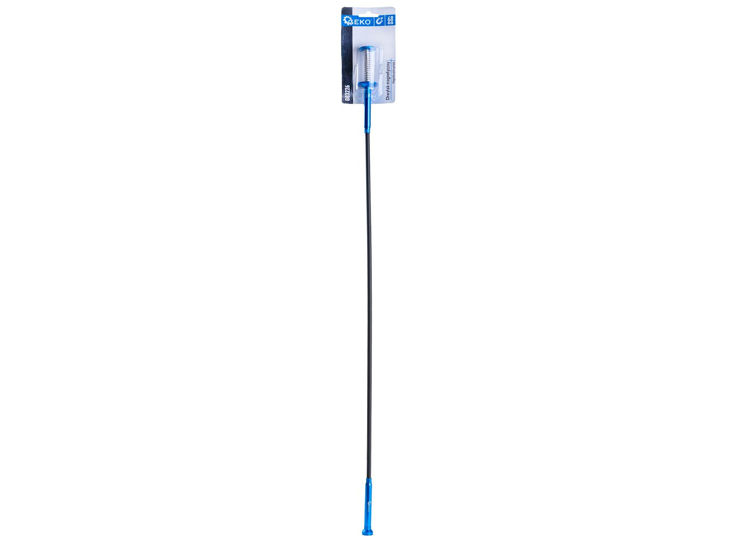 Magnetický vyťahovač - uchopovač s drapákom a LED svetlom, flexibilný, 68cm