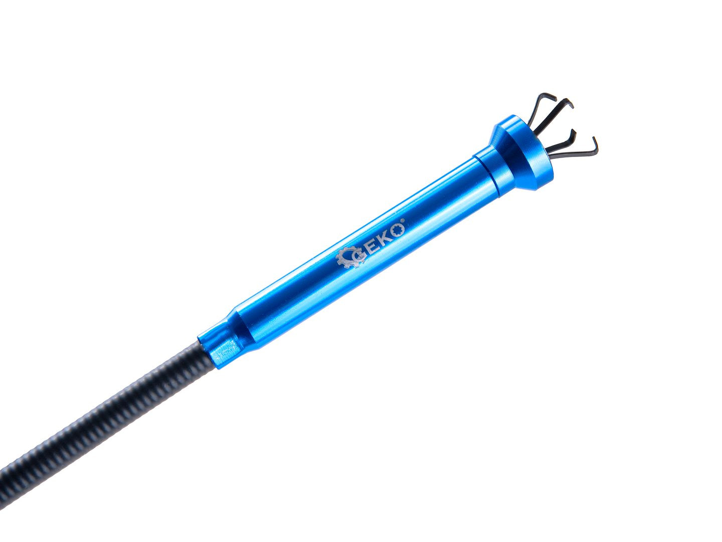 Magnetický vyťahovač - uchopovač s drapákom a LED svetlom, flexibilný, 68cm