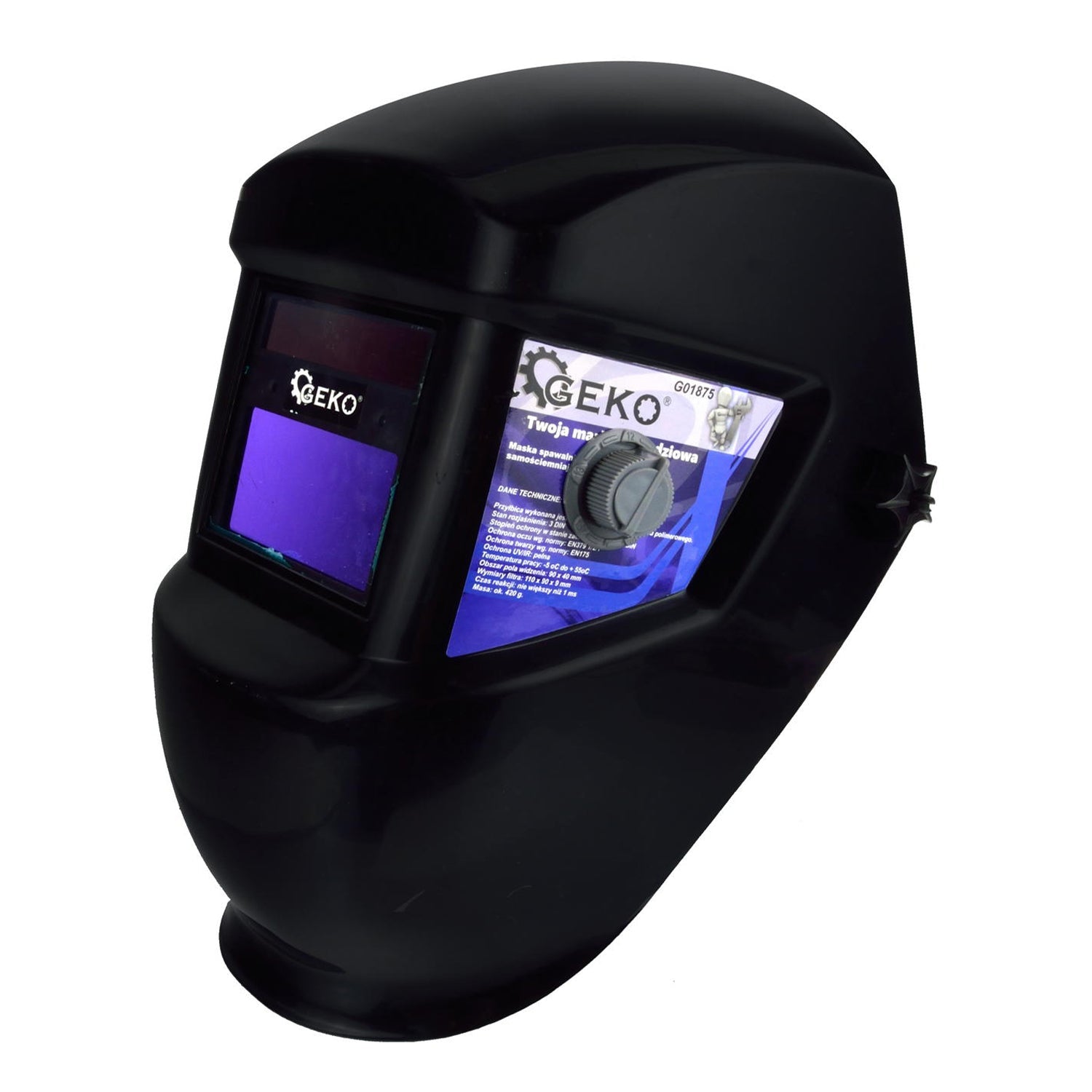 Zváracia maska s automatickým stmievacím filtrom Geko