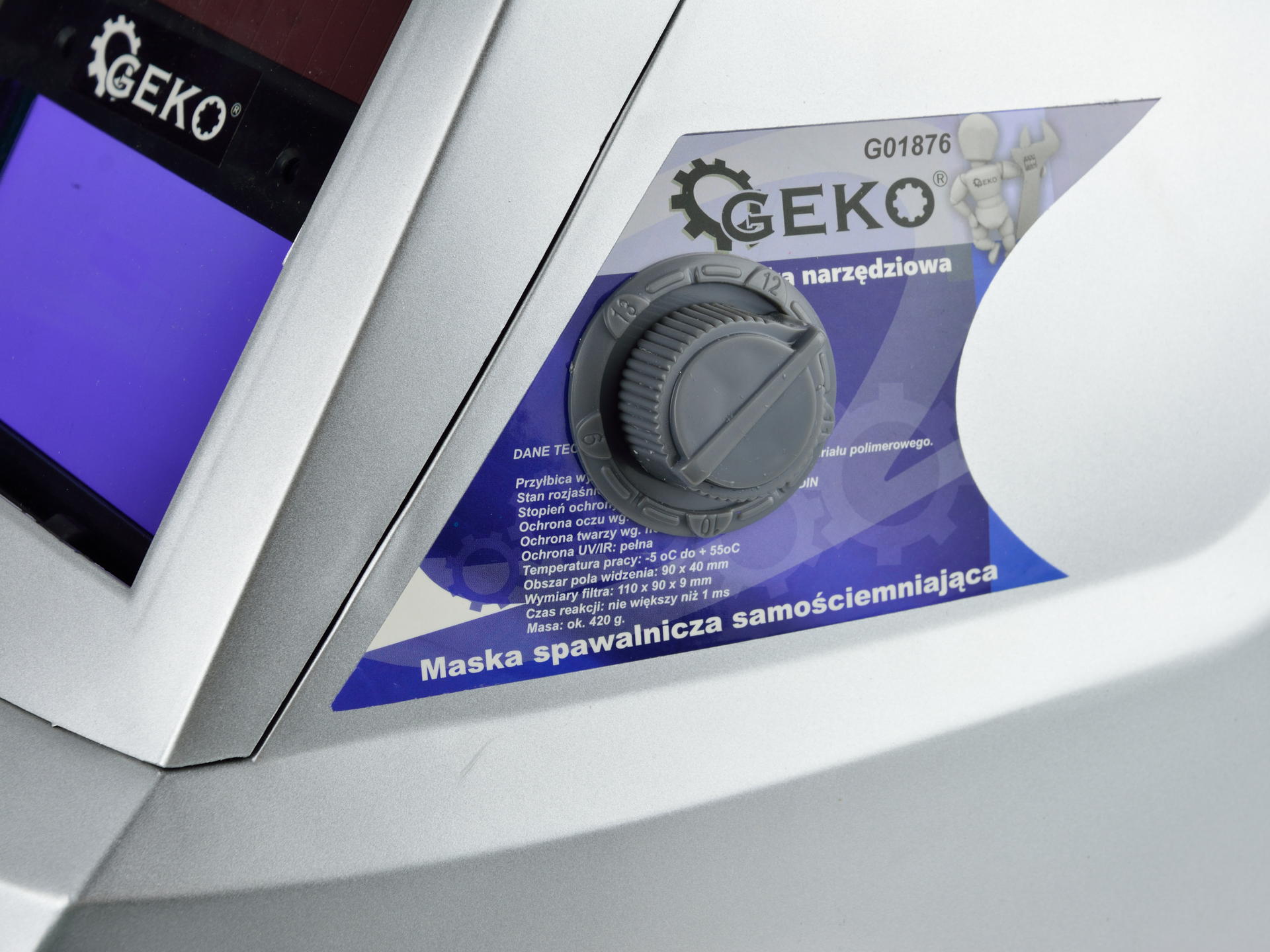 Samostmievacia zváracia kukla - zváračská maska, Profi Gray Geko