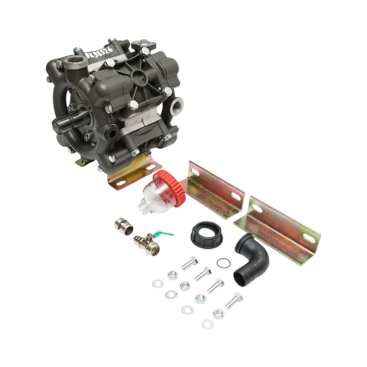 Membránové čerpadlo so 4 membránami Z=6/8,4mm, prietok 120l/min, 25bar pre postrekovač herbicídov (kompatibilné s poľským modelom)