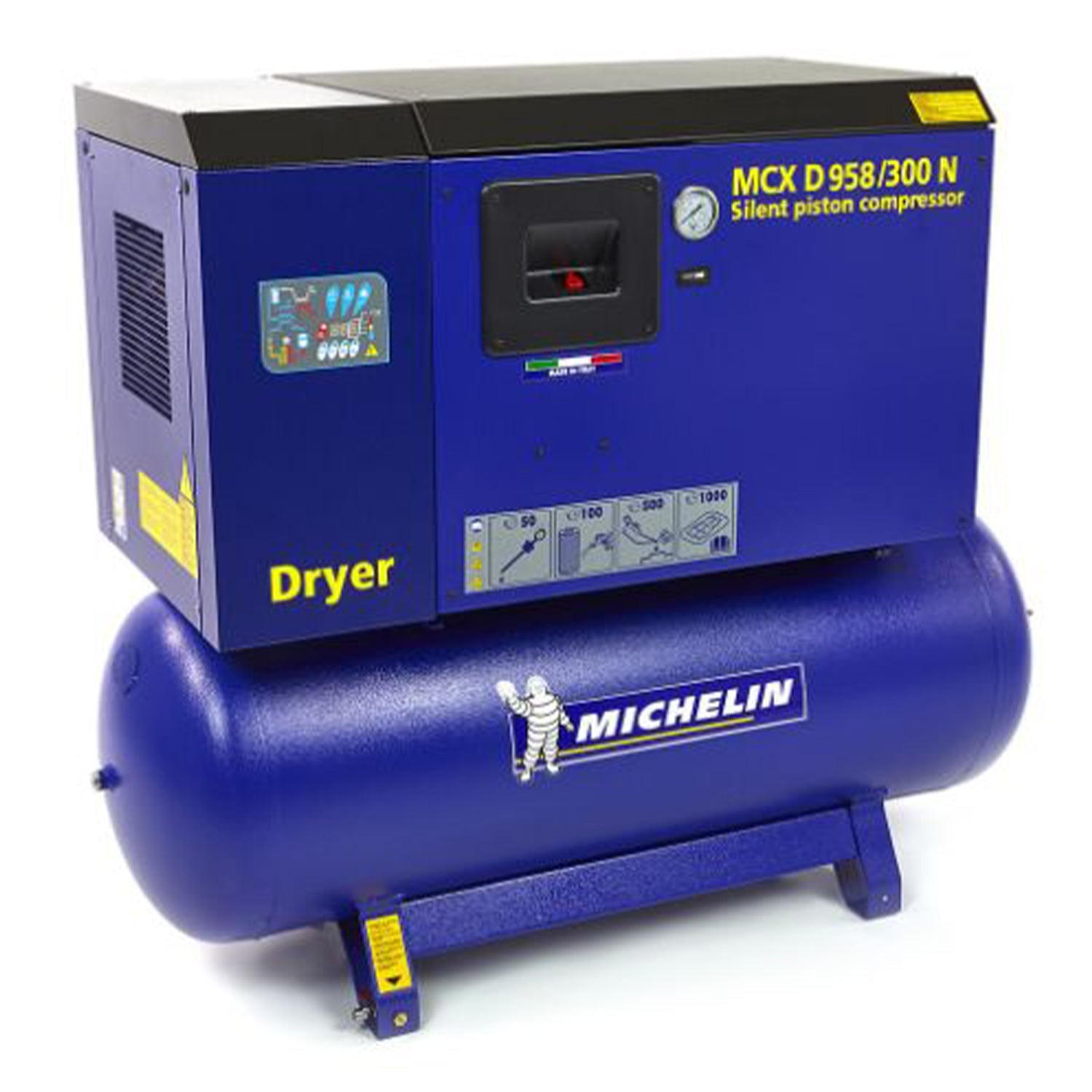 Tichý kompresor michelin 270 l 5,5 hp so sušičkou vzduchu