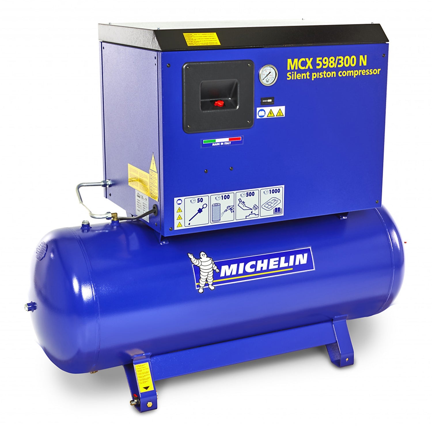 Tichý kompresor michelin 270 l 5.5 hp mcx 598/300n
