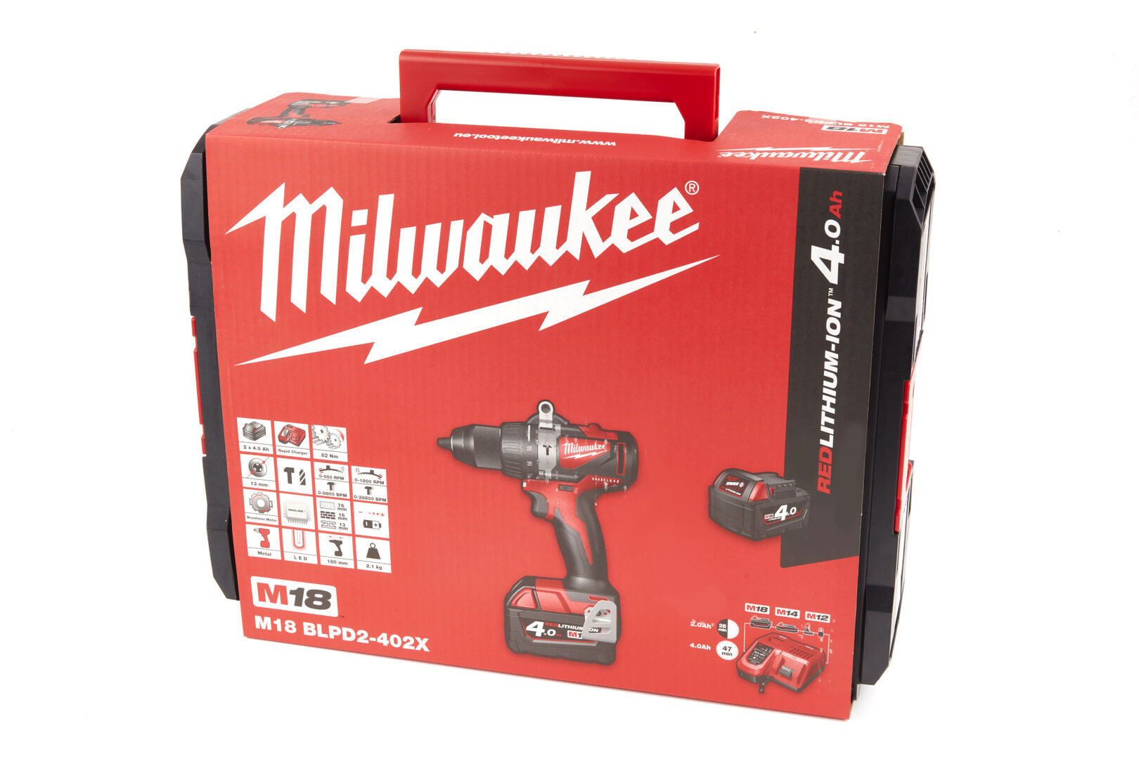 Akumulátorová vŕtačka - skrutkovač 82Nm, 2 akumulátory 18V 4,0Ah Milwaukee