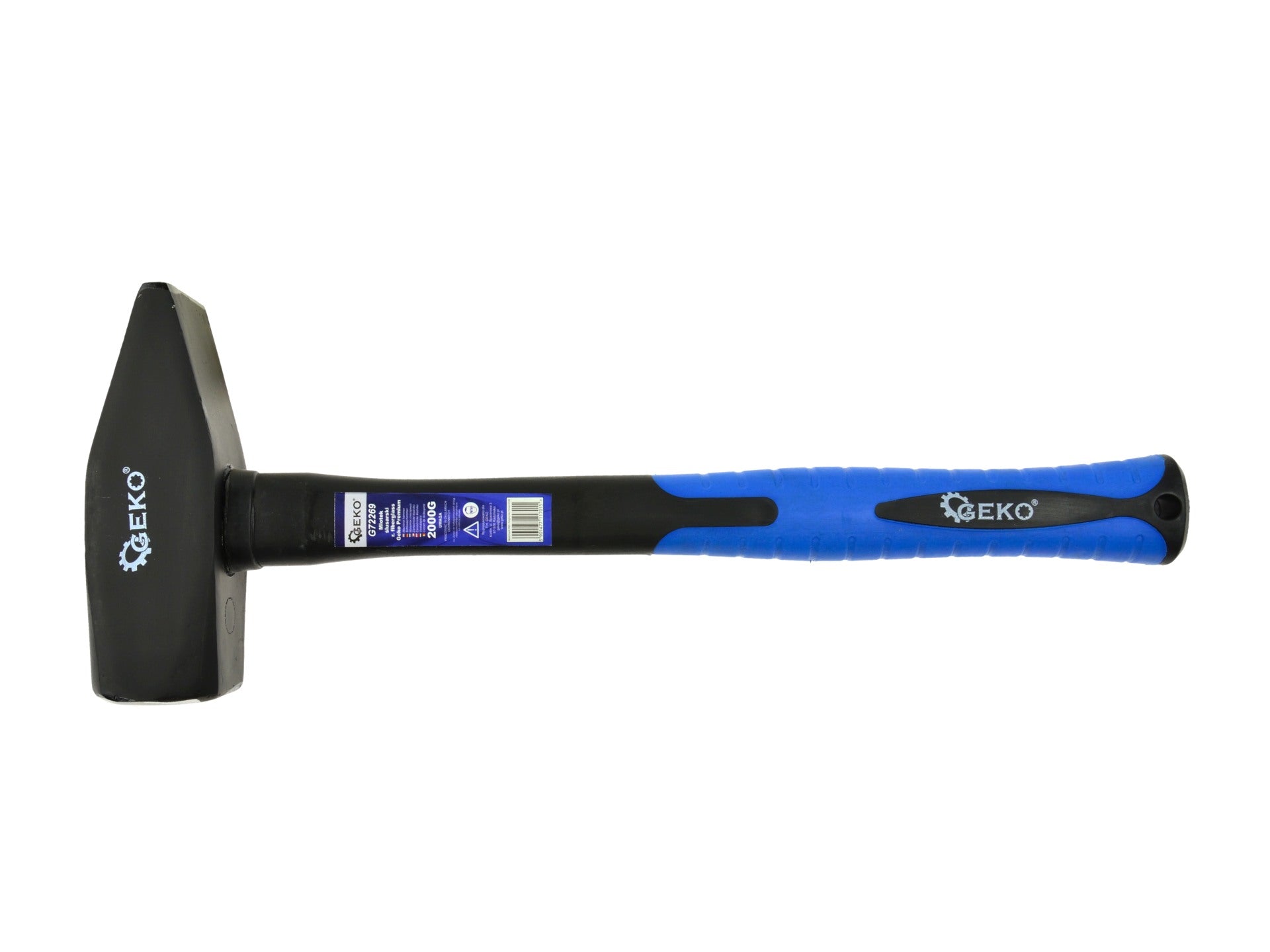 Kladivo s rukoväťou zo sklolaminátu 2000g Geko