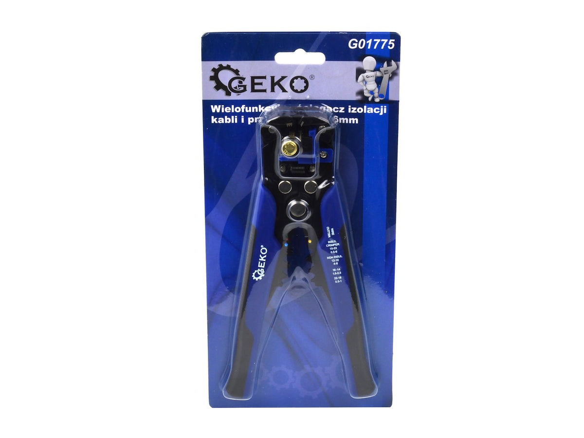Multifunkčné automatické kliešte na odizolovanie a krimpovanie káblov 0,2 - 6mm2 Geko