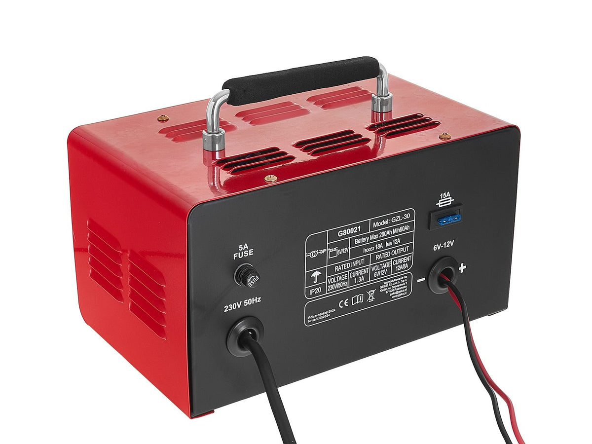 Nabíjačka autobatérií s funkciou štartovania 100A, 612V pre autobatérie 20 - 120Ah, Geko