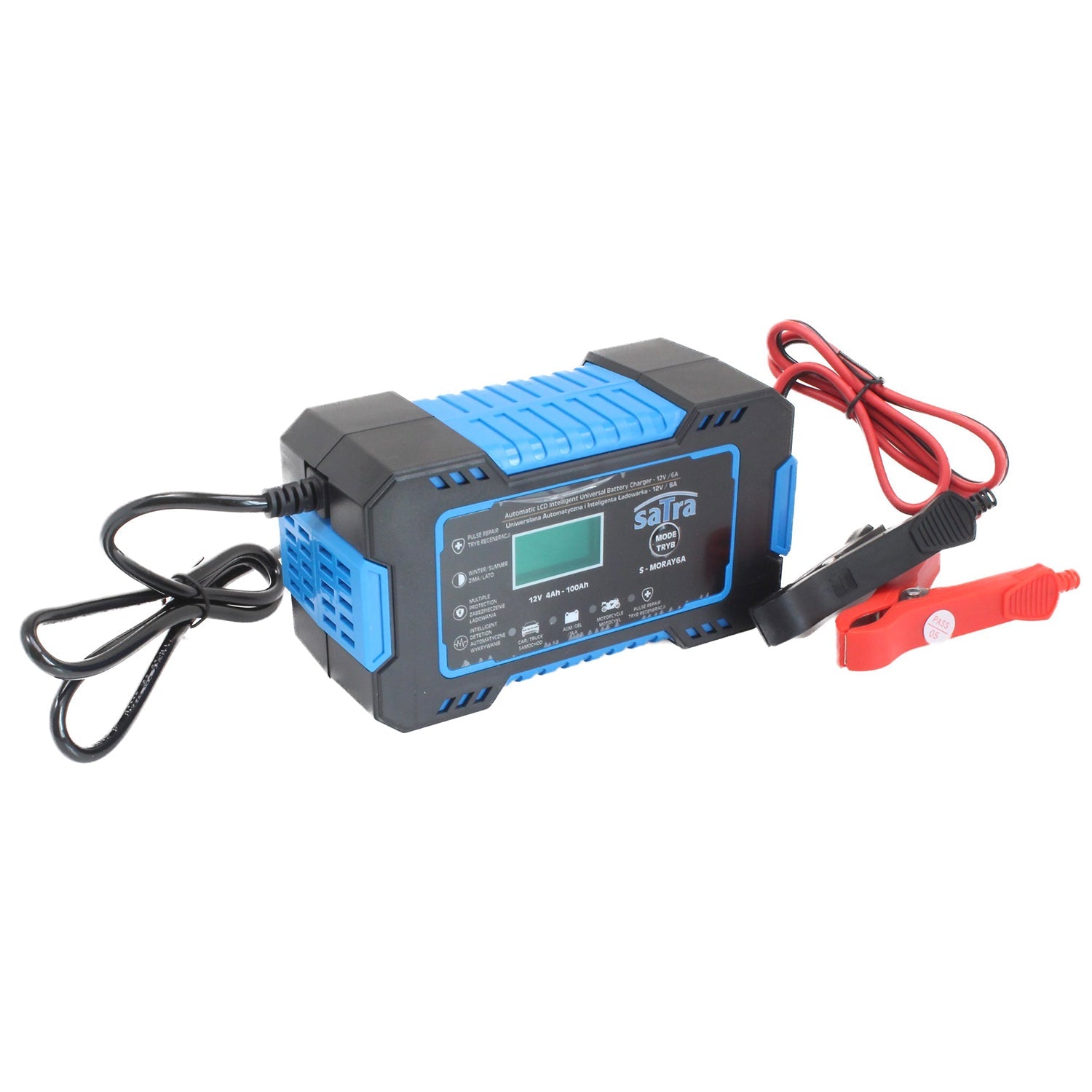 Nabíjačka autobatérií s LCD displejom 12V 6A