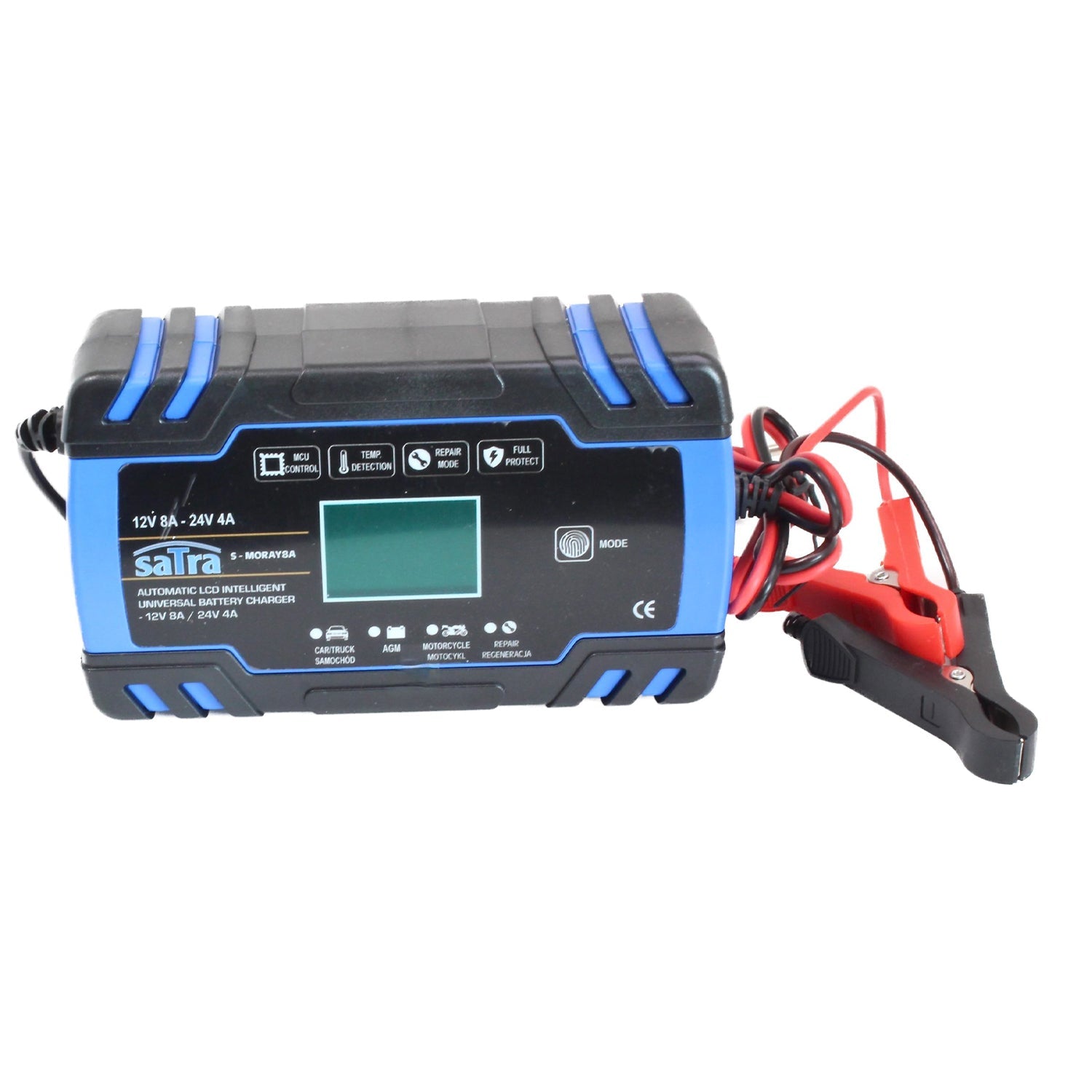 Nabíjačka autobatérií s LCD displejom 12V 8A 24V 4A