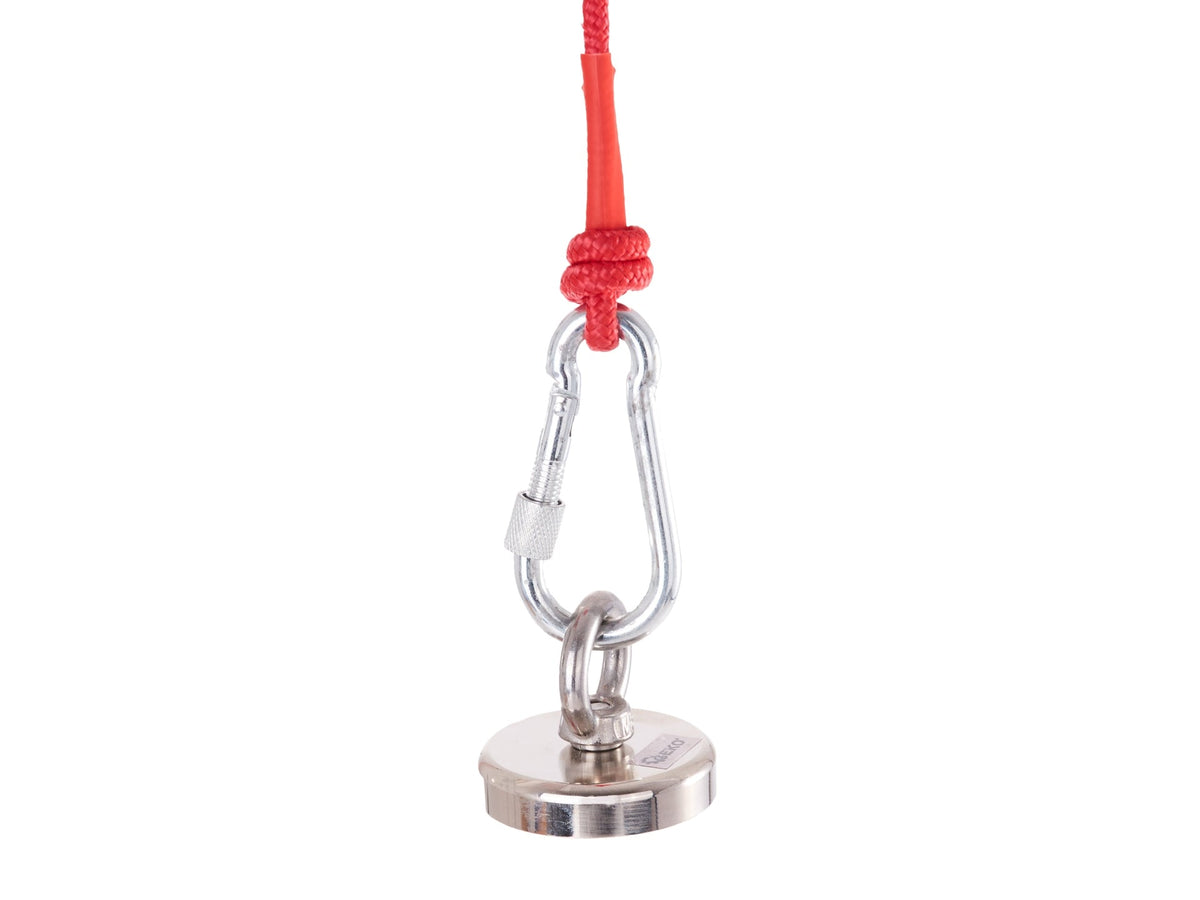 Neodýmový magnet 85kg, s lanom 20m a rukavicami