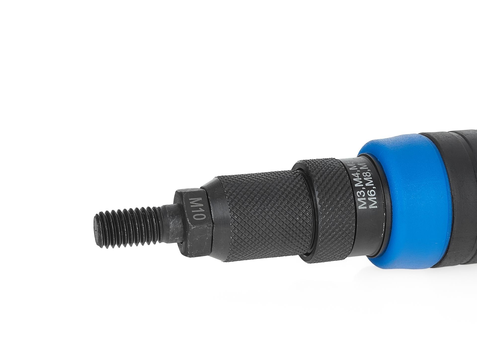 Nitovací adaptér - nadstavec na nitovačku vŕtačku na nitovanie matíc M3 - M10