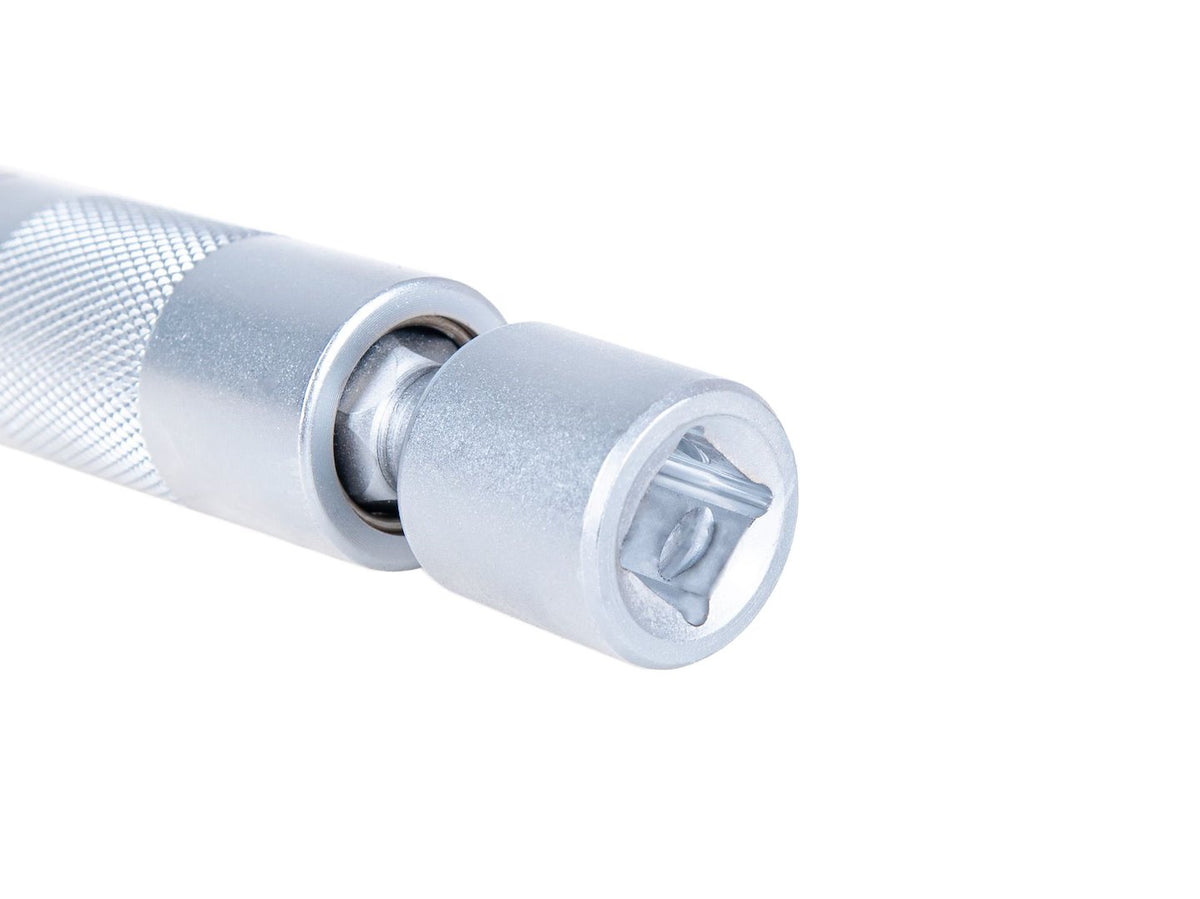 Nástrčná hlavica - kľúč na sviečky 16mm, 3/8'', s kardanovým kĺbom, tenkostenná, CrV, Geko