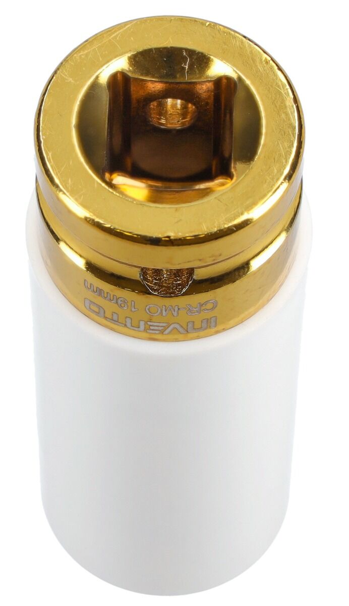 Nástrčná hlavica - kľúč s ochrannou manžetou pre zliatinové disky 19mm 1/2'' Invento