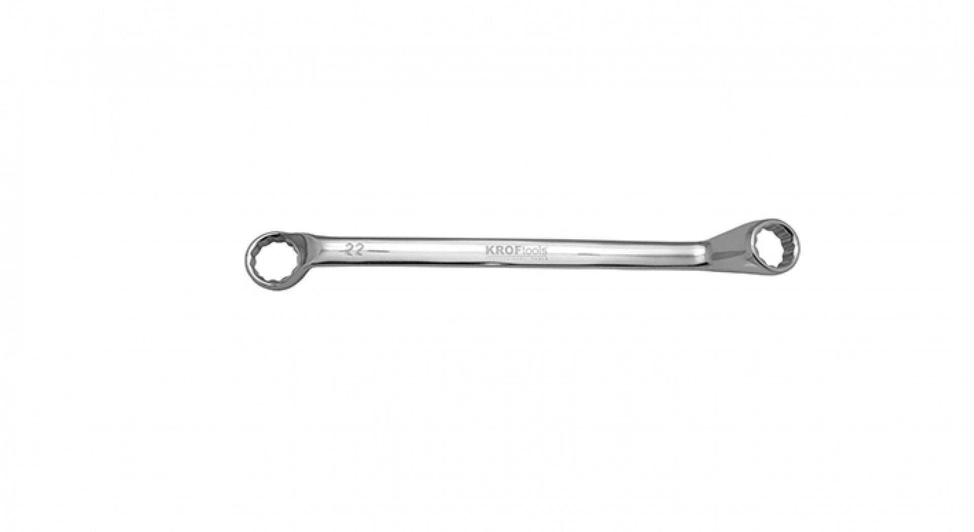 Obojstranný očkový kľúč ohnutý 18 x 19mm Kroftools