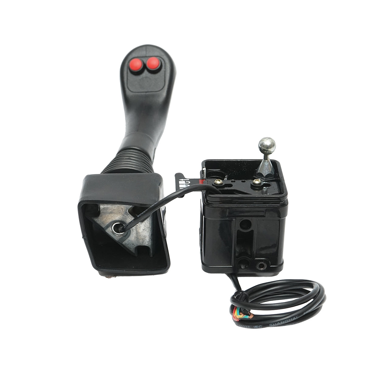 Ovládacia páka - joystick hydraulického rozvádzača, 2 tlačidlá Breckner Germany