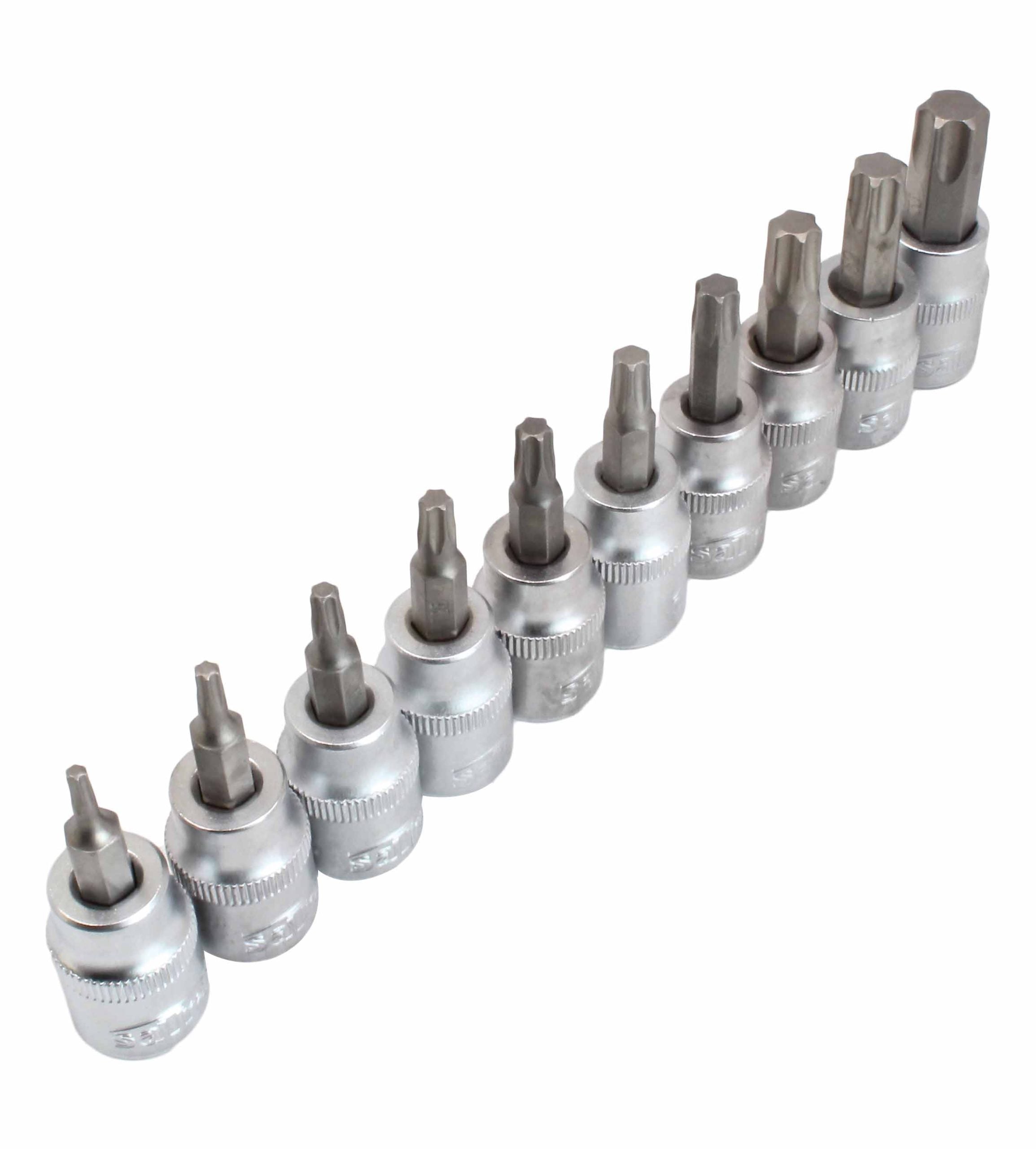 Penová výplň - vložka so súpravou Torx nástrčných kľúčov, 3/8'' T10 - T55 dĺžka 50mm