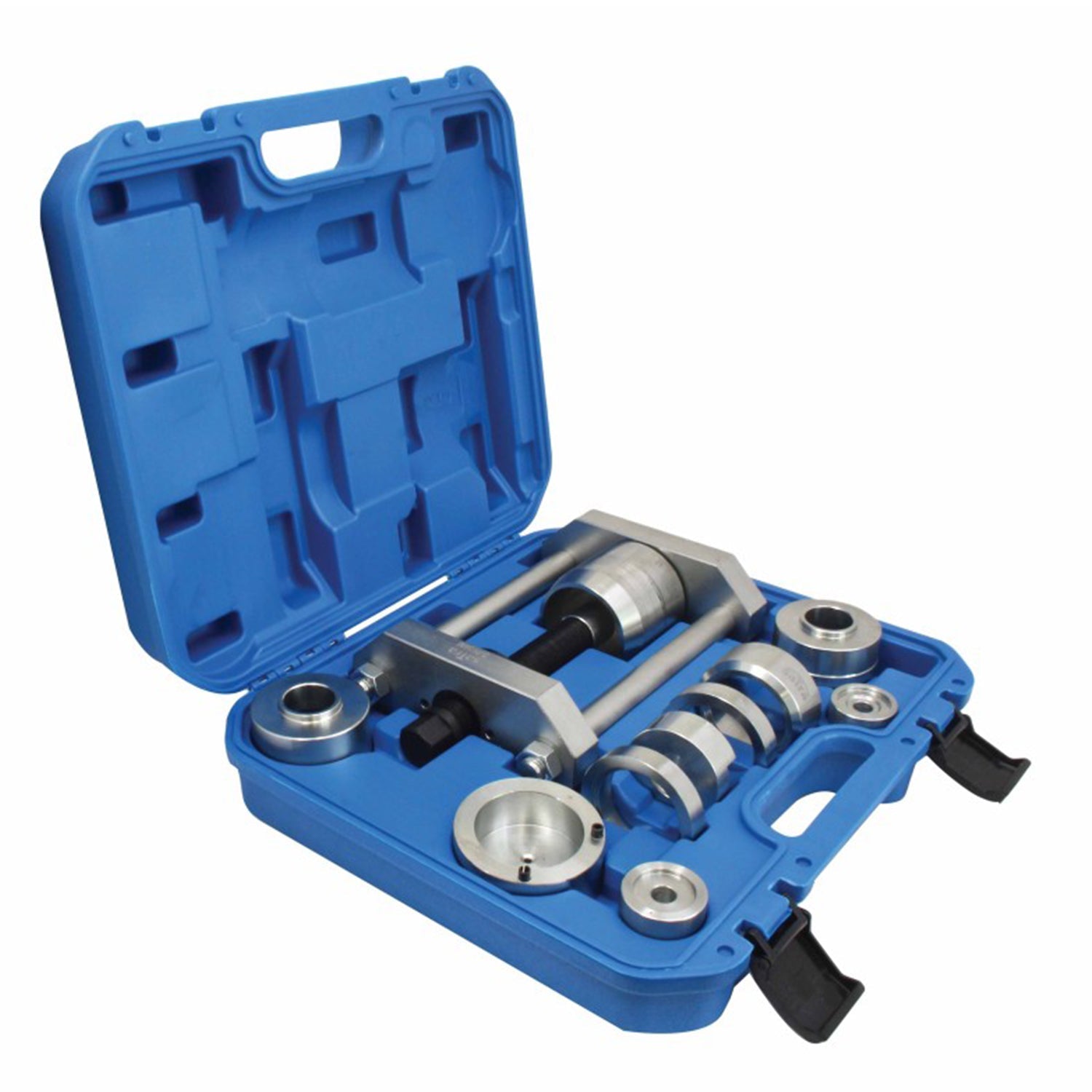 Hydraulický lis/sťahovák puzdier a závesov s adaptérmi pre mercedes sprinter vw lt vw t4 renault master opel movano nissan interstar