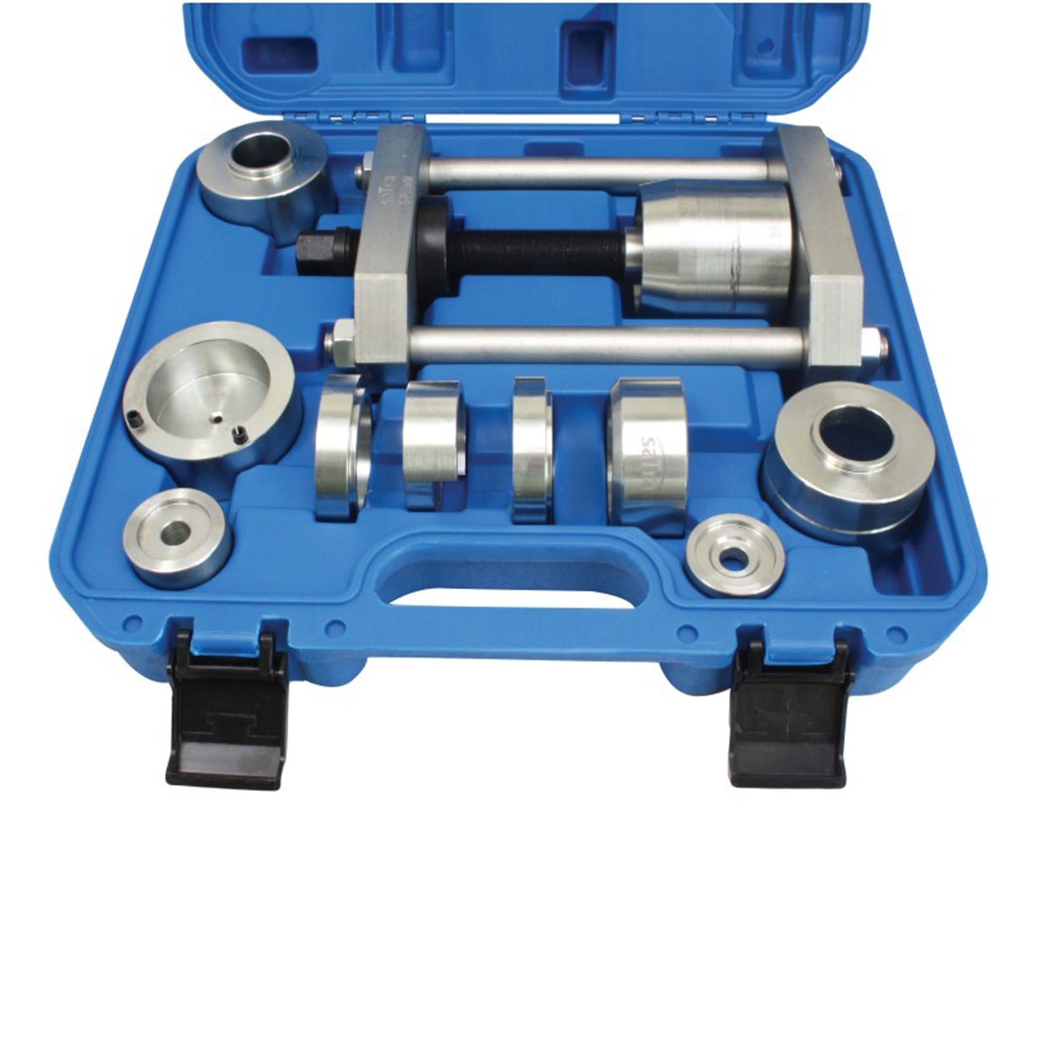 Hydraulický lis/sťahovák puzdier a závesov s adaptérmi pre mercedes sprinter vw lt vw t4 renault master opel movano nissan interstar