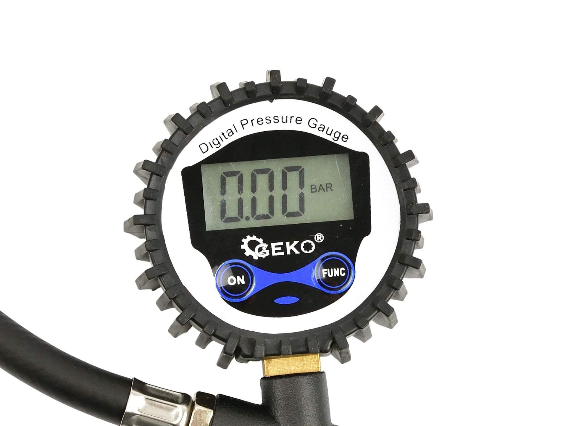 Pištoľ na hustenie pneumatík s digitálnym manometrom Geko