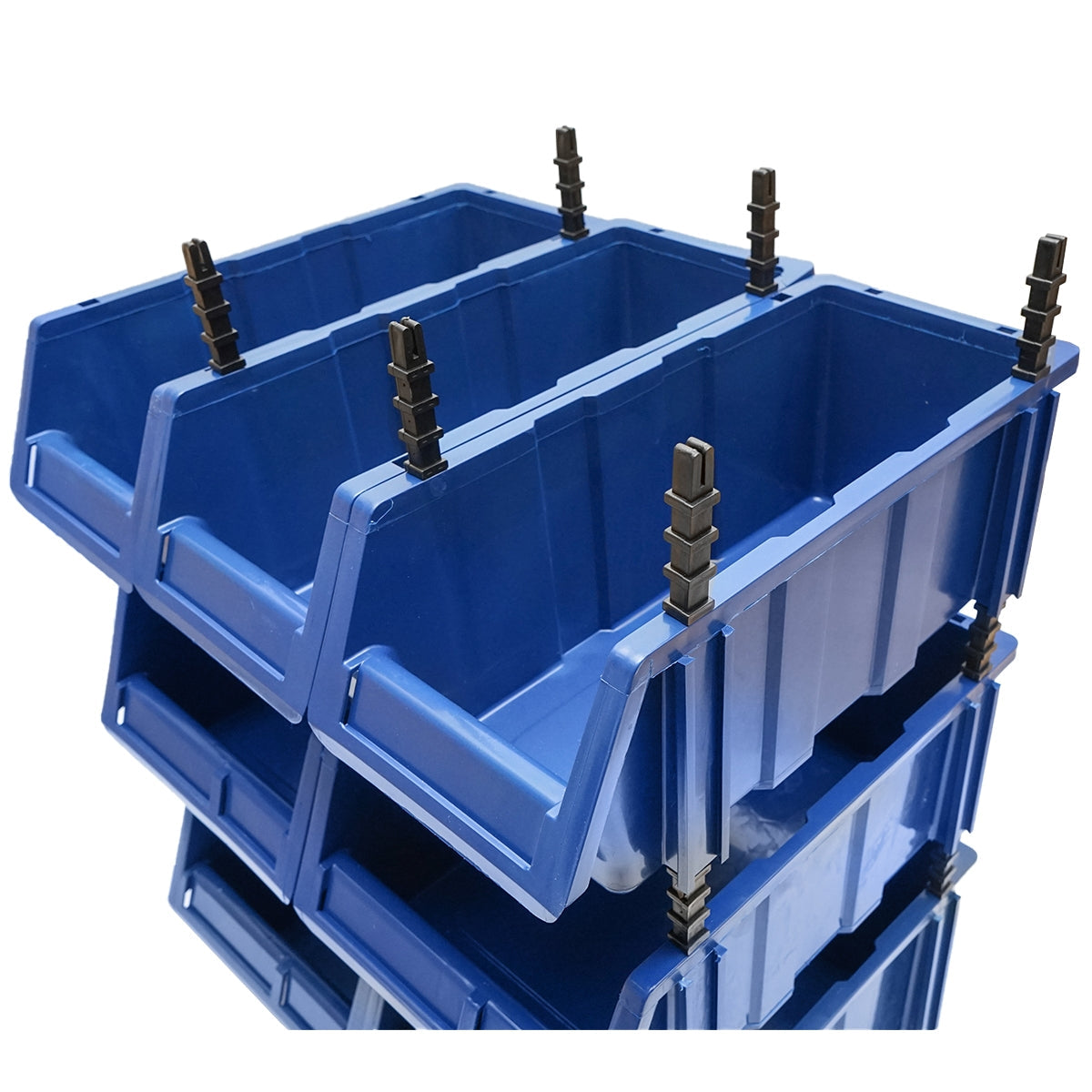 Plastový organizér s 13 boxmi, modrý, 510x400x1000mm