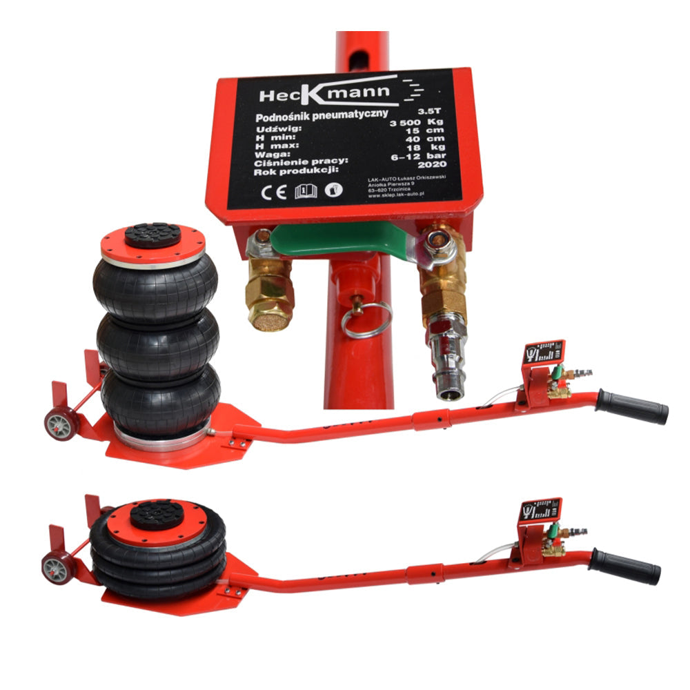 Pneumatický mechový - vankúšový zdvihák 3,5t, 15 - 40cm