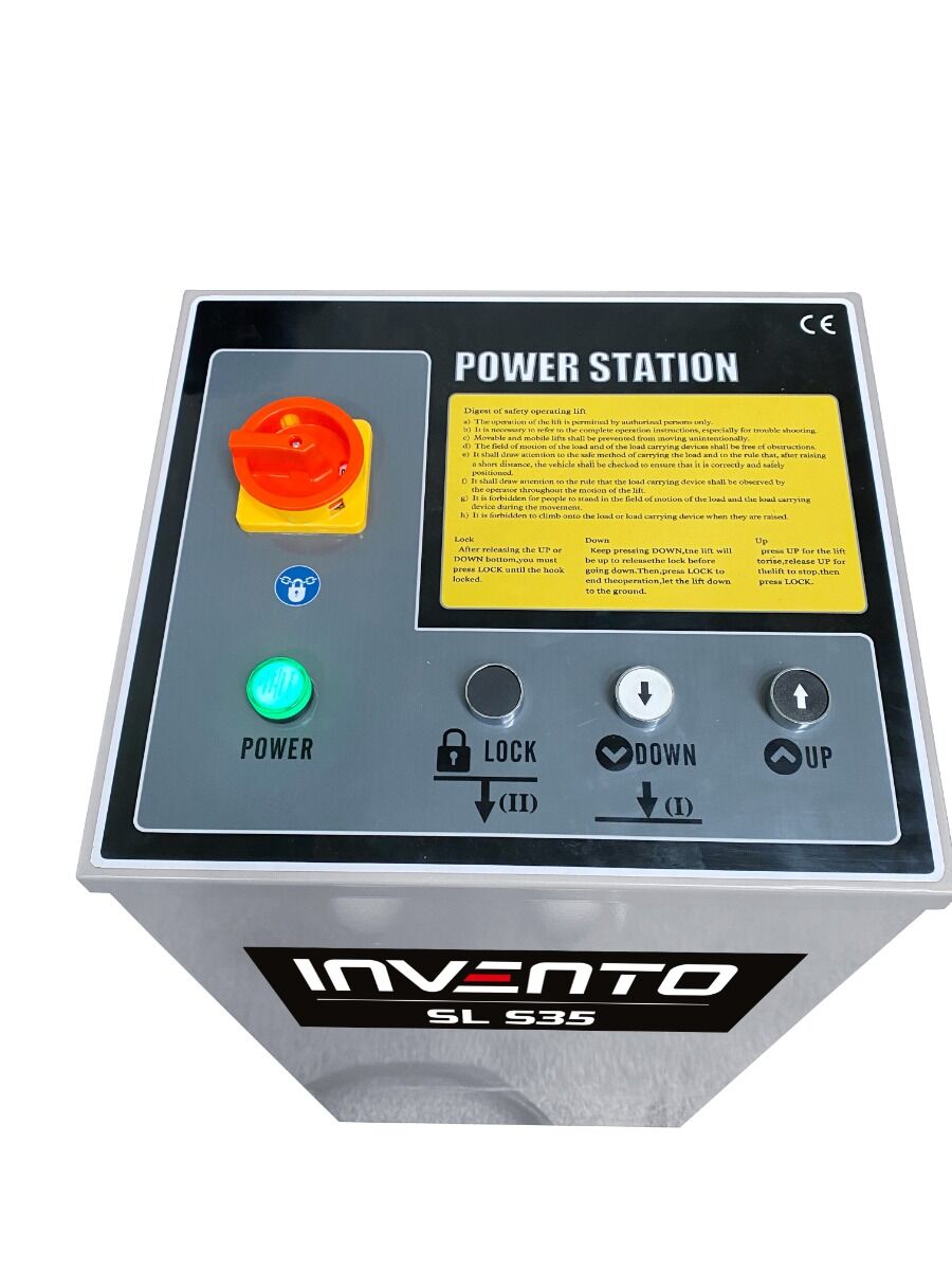 Pojazdný nožnicový zdvihák do pneuservisu 3,5t, 220V, Invento
